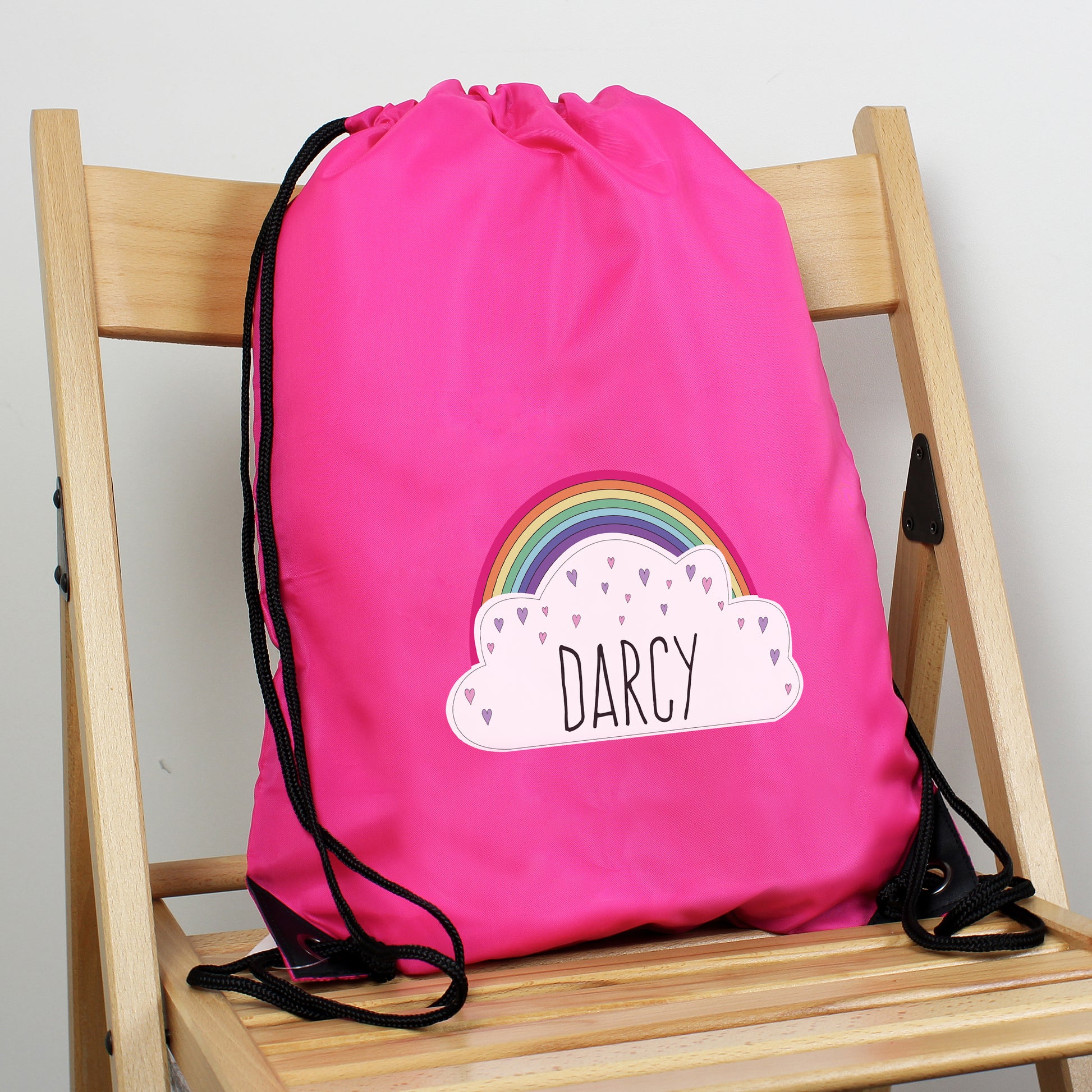 Personalised Rainbow Pink Kit Bag - MK&JD Gifts