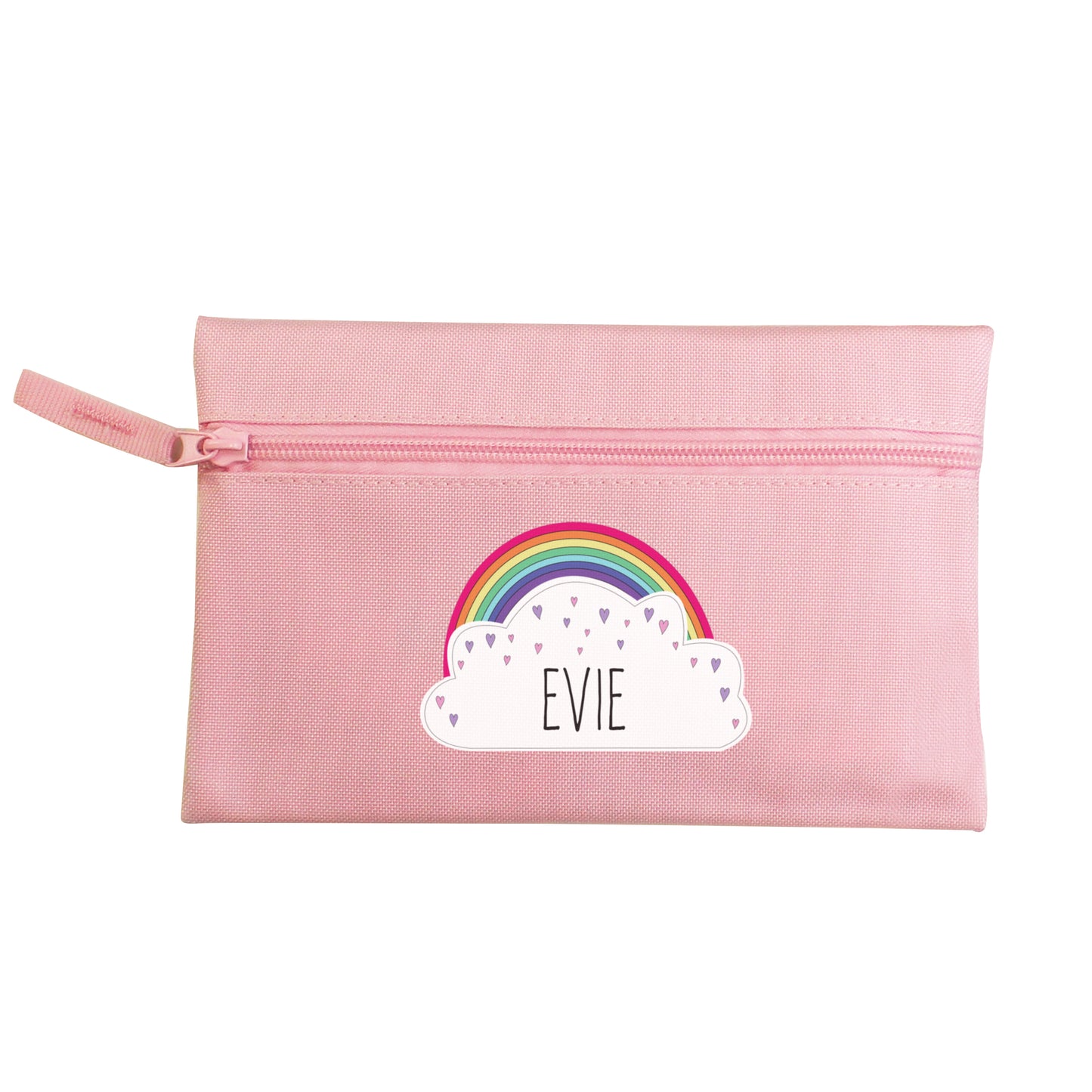 Personalised Rainbow Pink Pencil Case - MK&JD Gifts