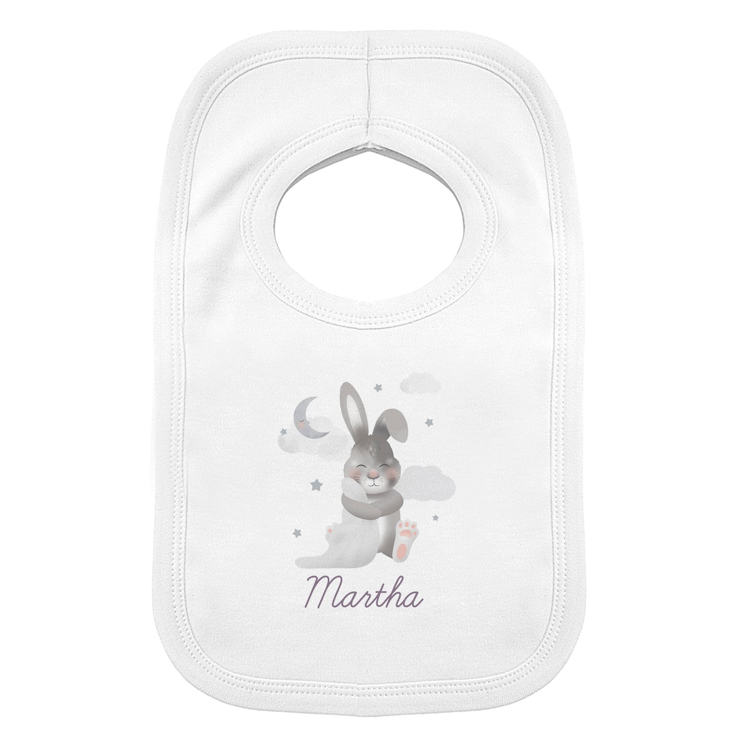 Personalised Baby Bunny Bib - MK&JD Gifts