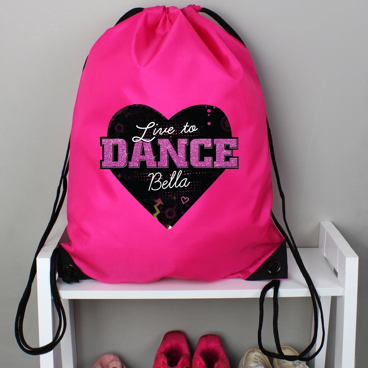 Personalised 'Live to Dance' Pink Kit Bag - MK&JD Gifts