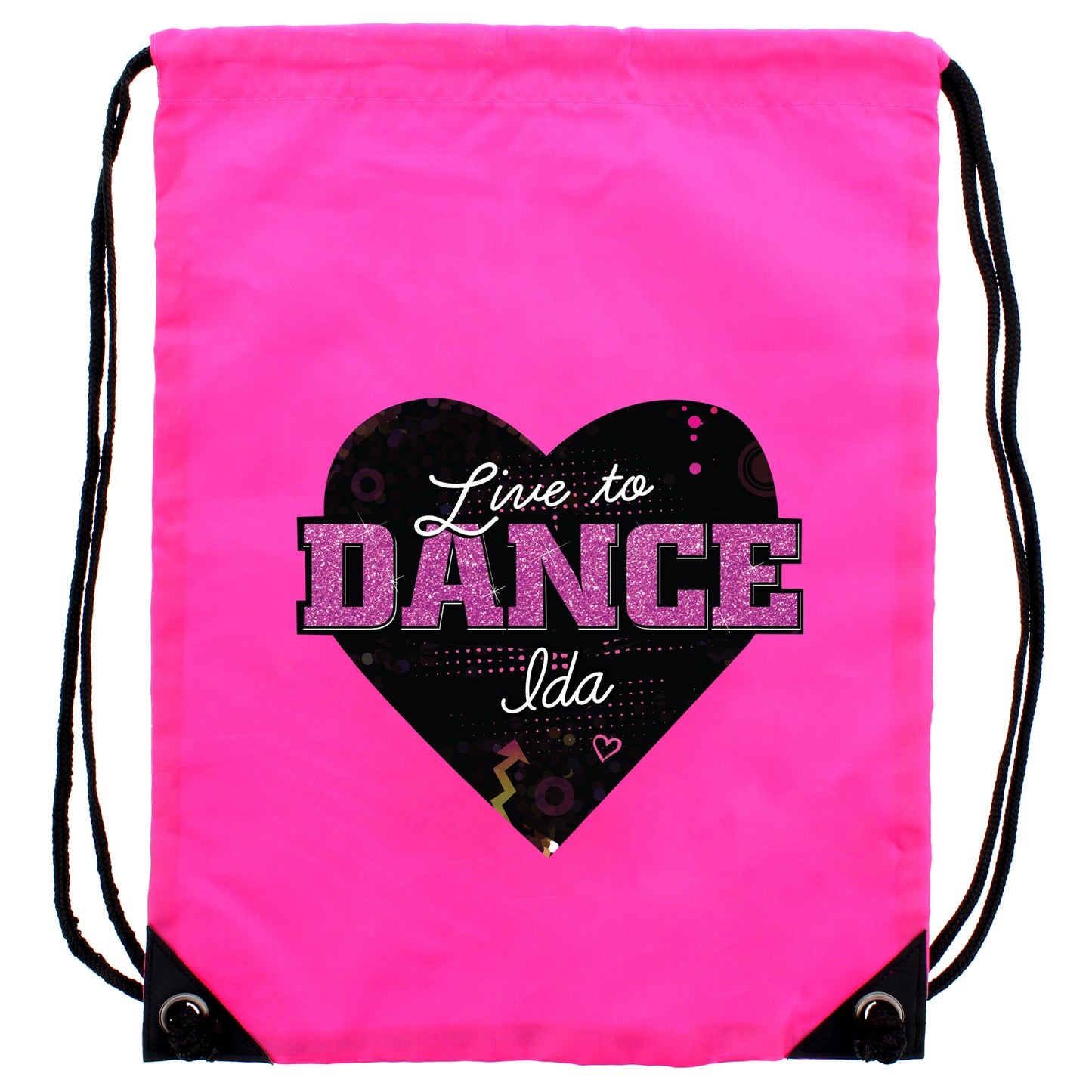 Personalised 'Live to Dance' Pink Kit Bag - MK&JD Gifts