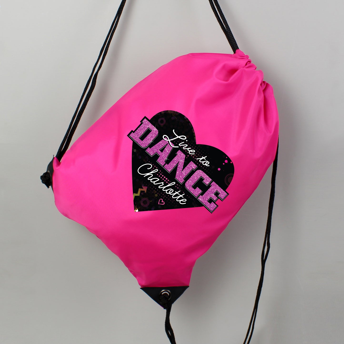 Personalised 'Live to Dance' Pink Kit Bag - MK&JD Gifts