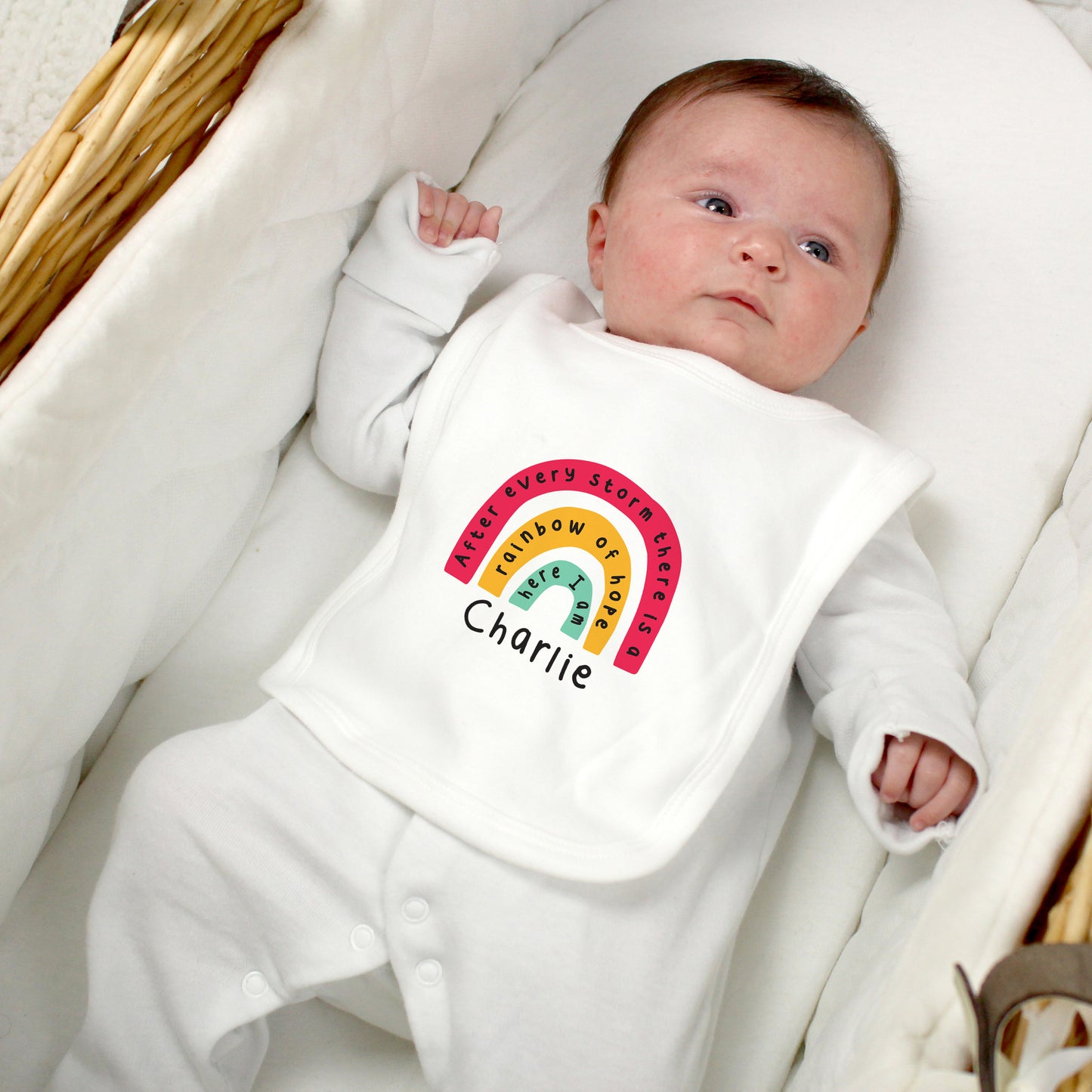 Personalised Rainbow Bib - MK&JD Gifts