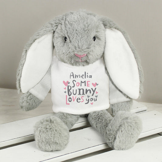 Personalised Some Bunny Loves You Bunny Rabbit - MK&JD Gifts