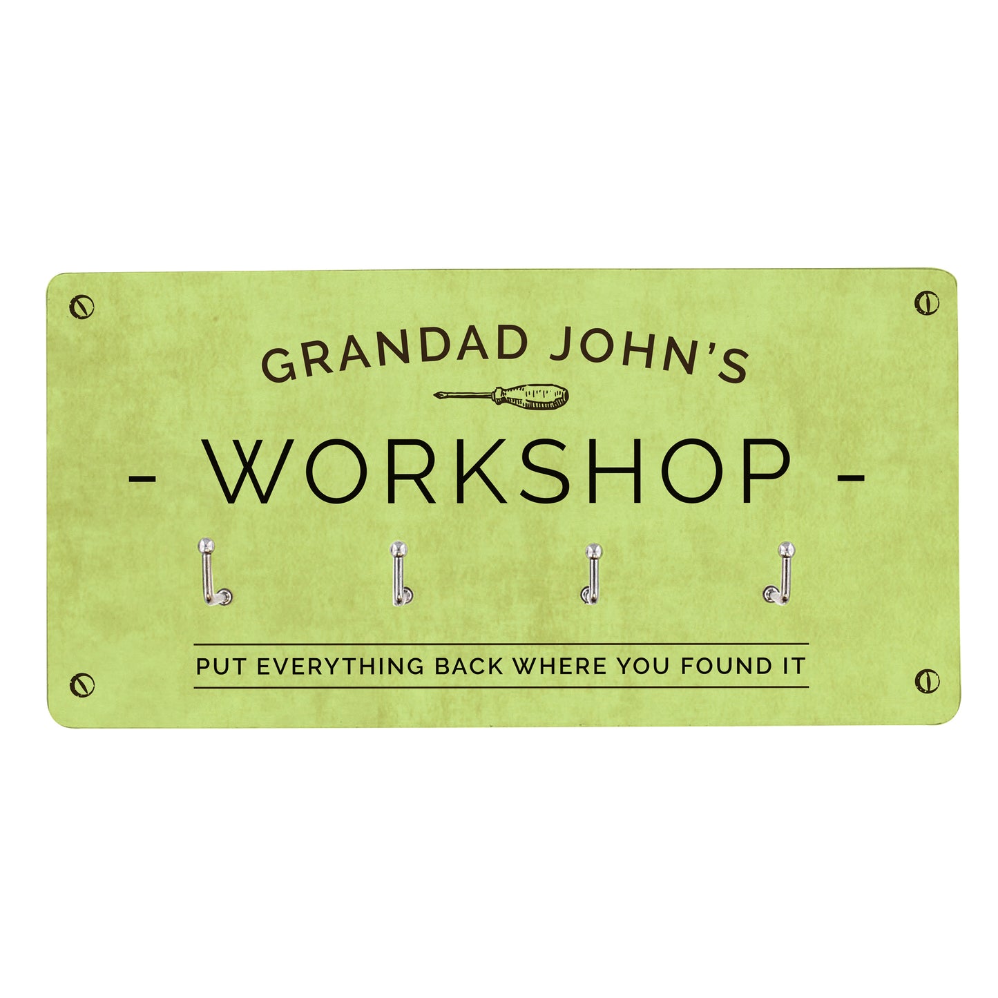 Personalised Workshop Hooks - MK&JD Gifts