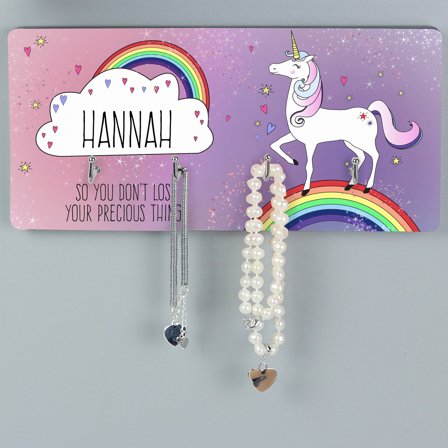 Personalised Unicorn Jewellery Hooks - MK&JD Gifts