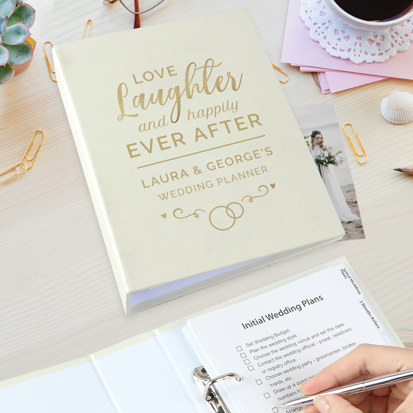 Personalised Happily Ever After Wedding Planner - MK&JD Gifts