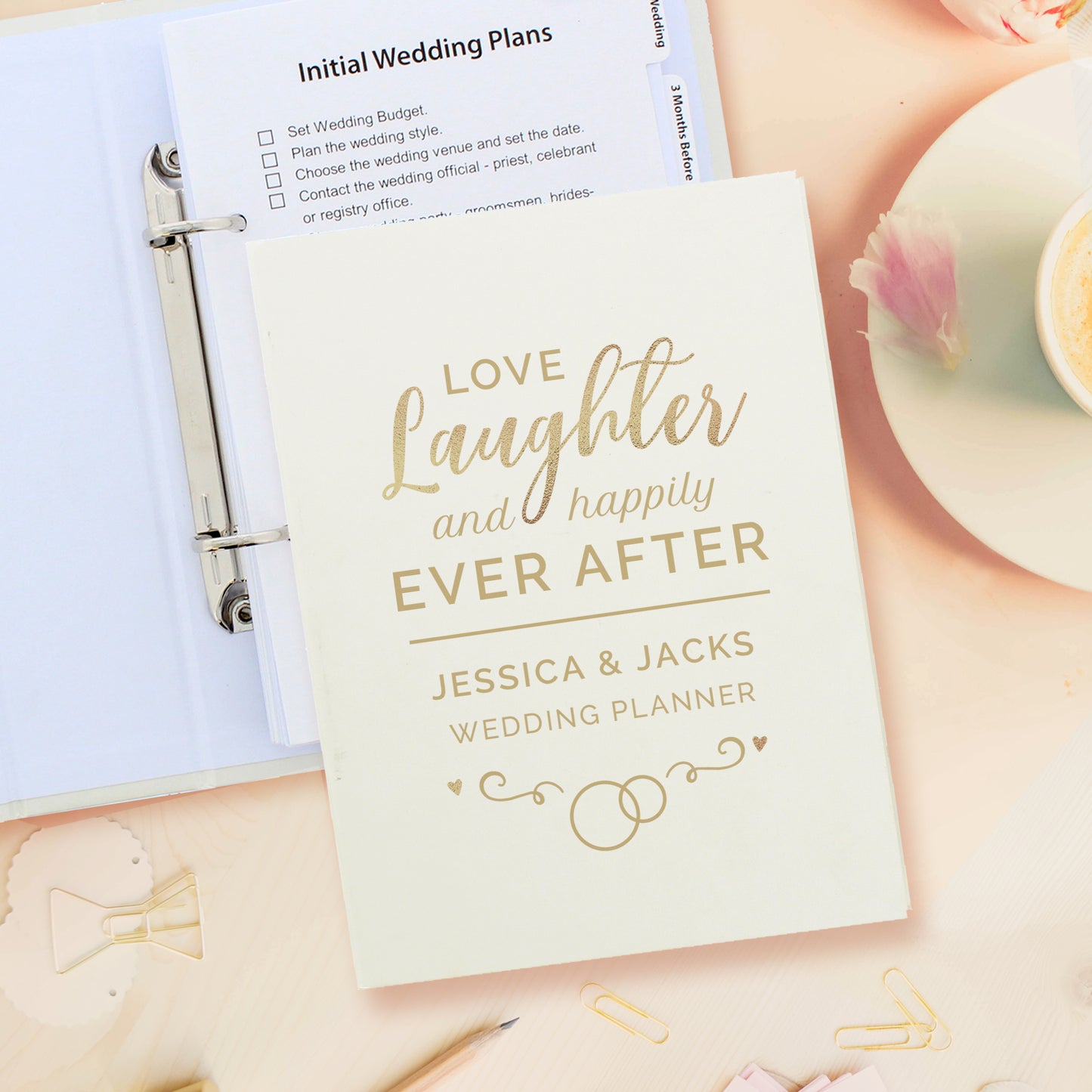 Personalised Happily Ever After Wedding Planner - MK&JD Gifts