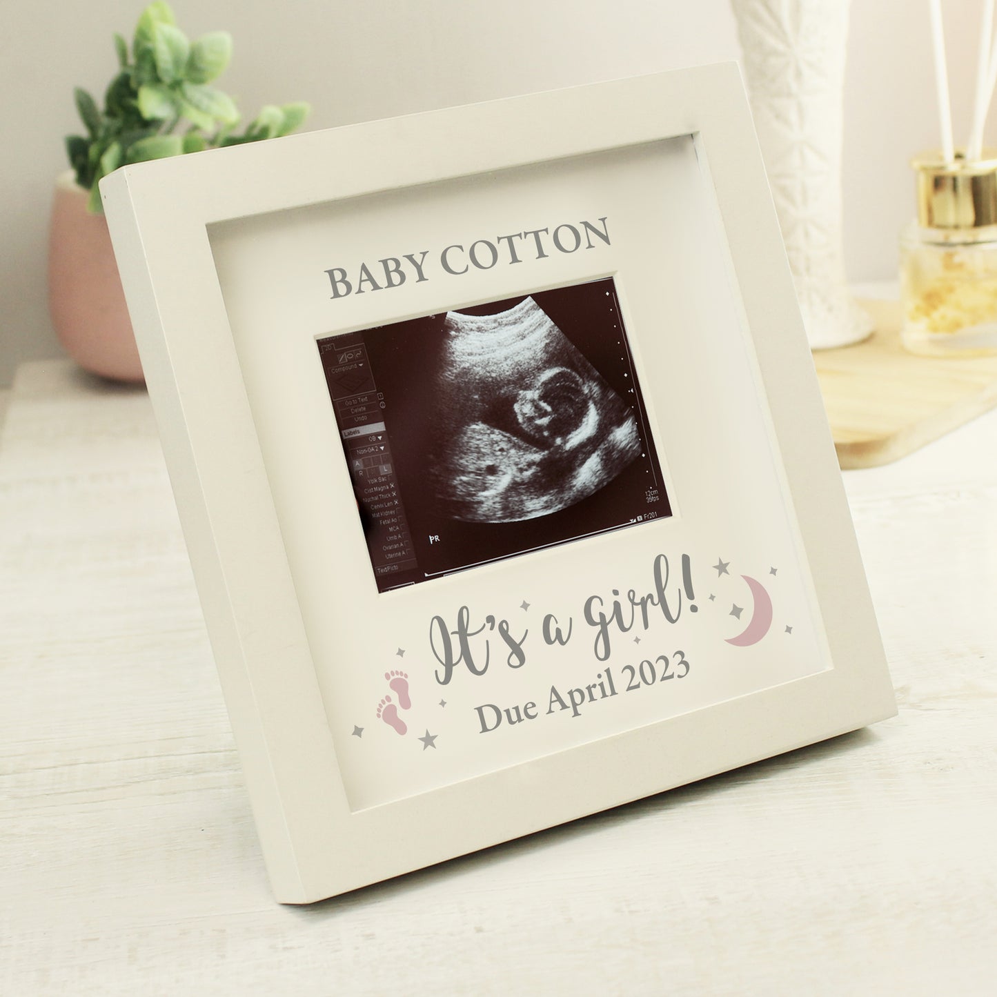 Personalised 'It's A Girl' Baby Scan Frame - MK&JD Gifts