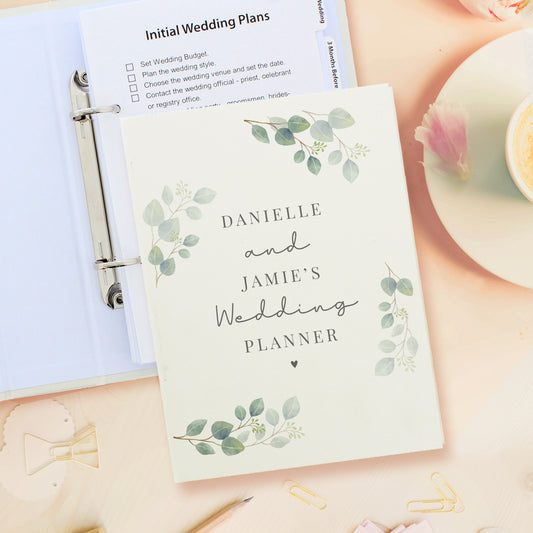 Personalised Botanical Wedding Planner - MK&JD Gifts