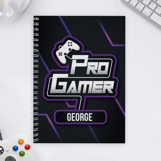 Personalised Pro Gamer A5 Notebook - MK&JD Gifts