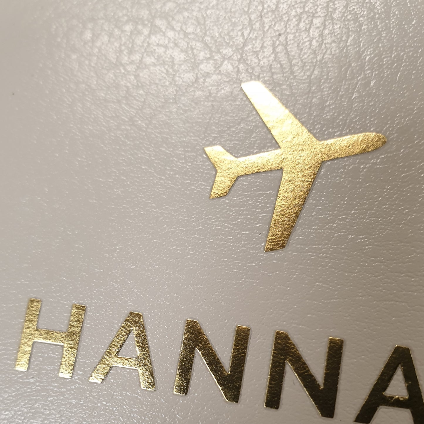 Personalised Gold Name Cream Passport Holder - MK&JD Gifts