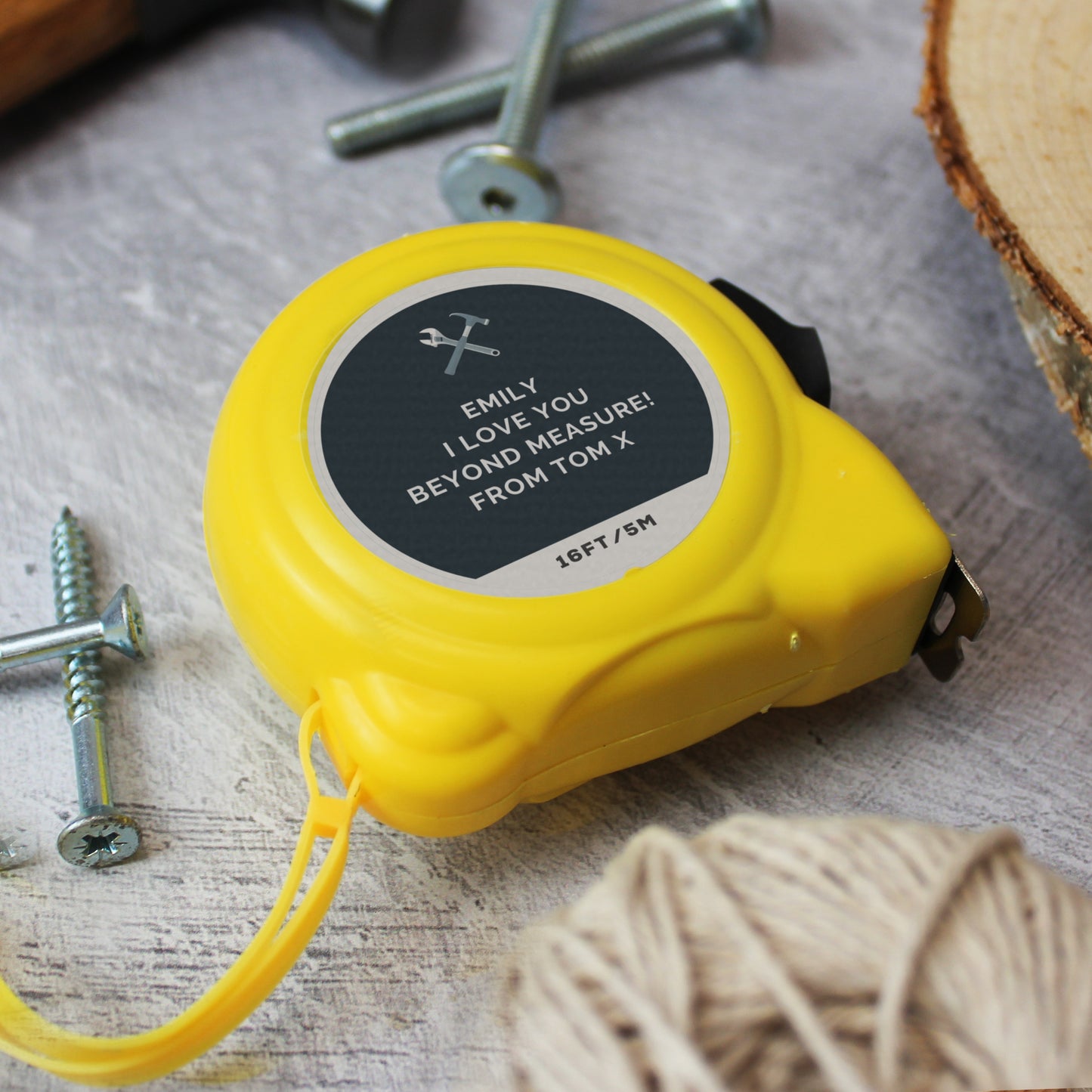 Personalised Tools Tape Measure - MK&JD Gifts