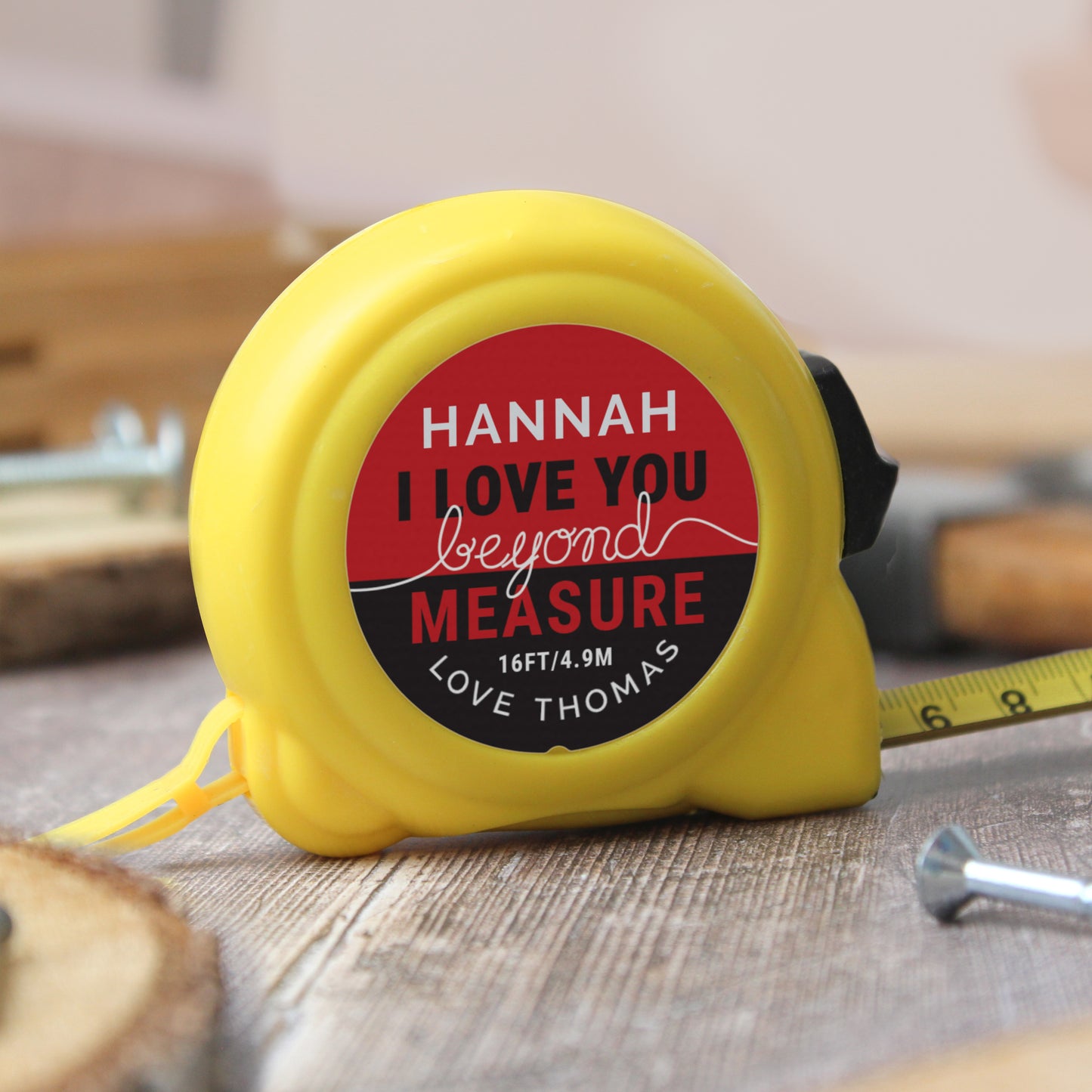 Personalised Beyond Measures Tape Measure - MK&JD Gifts