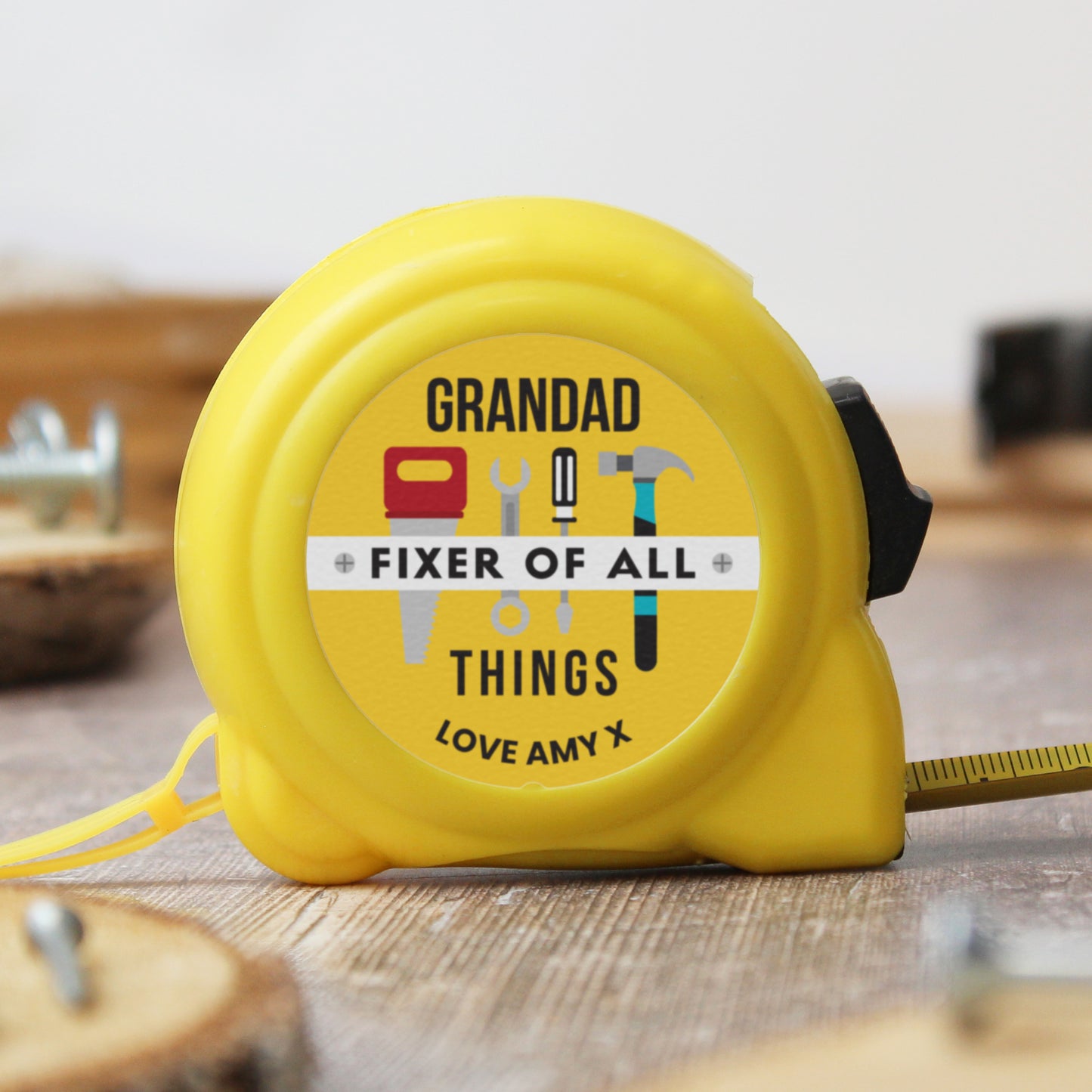 Personalised Fixer of All Things Tape Measure - MK&JD Gifts