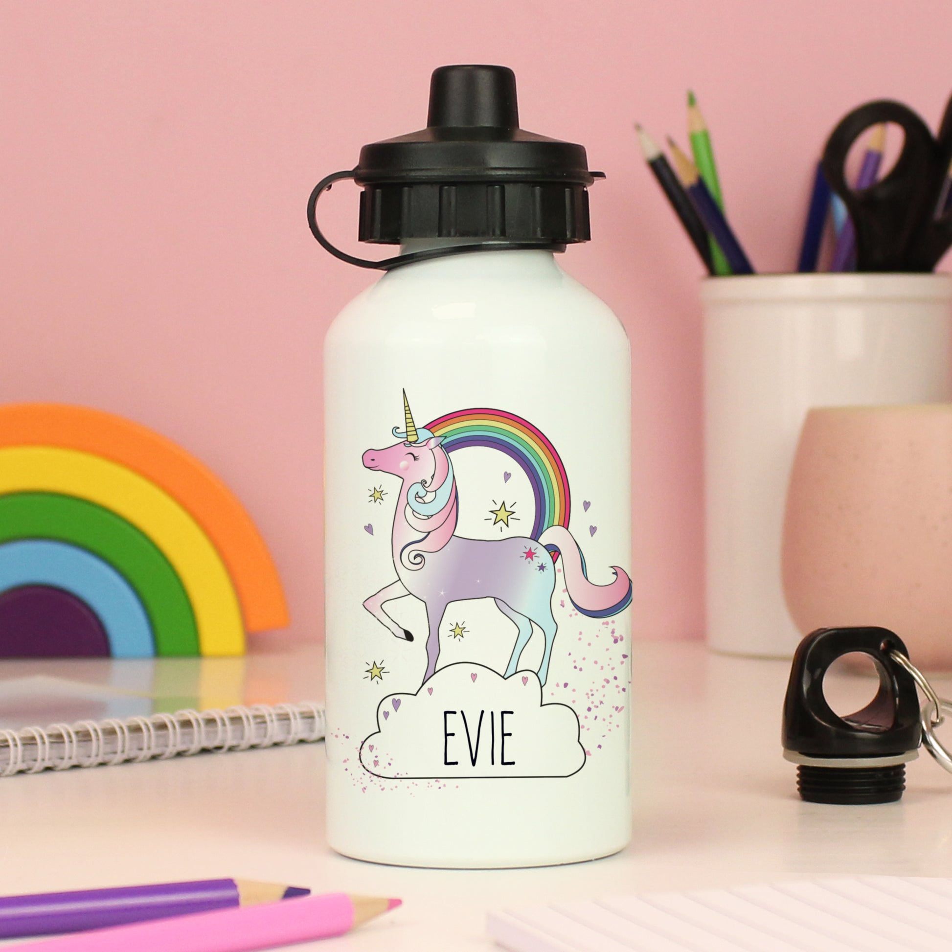 Personalised Unicorn Drinks Bottle - MK&JD Gifts
