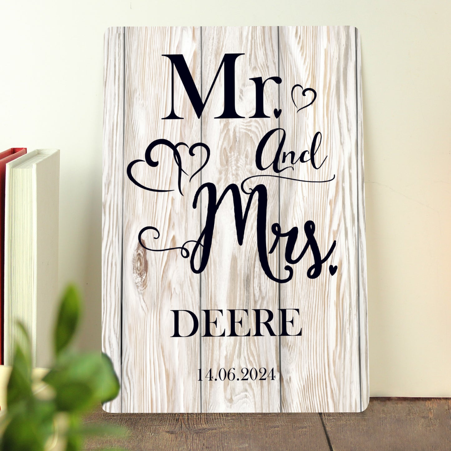 Personalised Mr & Mrs Metal Sign - MK&JD Gifts