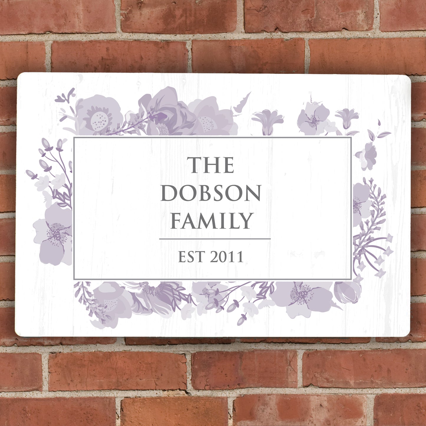 Personalised Soft Watercolour Metal Sign - MK&JD Gifts