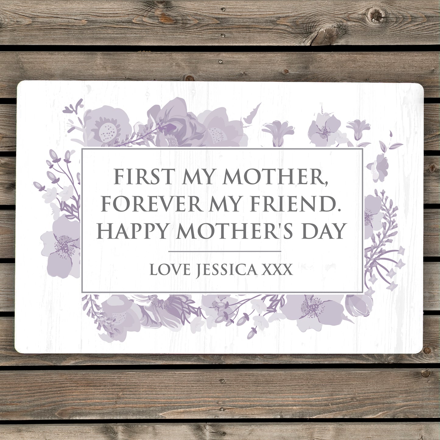 Personalised Soft Watercolour Metal Sign - MK&JD Gifts