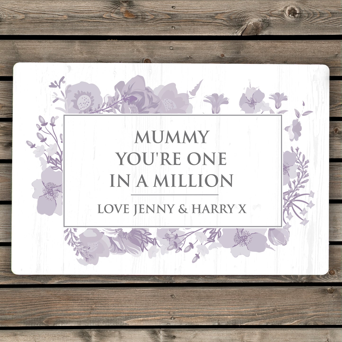 Personalised Soft Watercolour Metal Sign - MK&JD Gifts