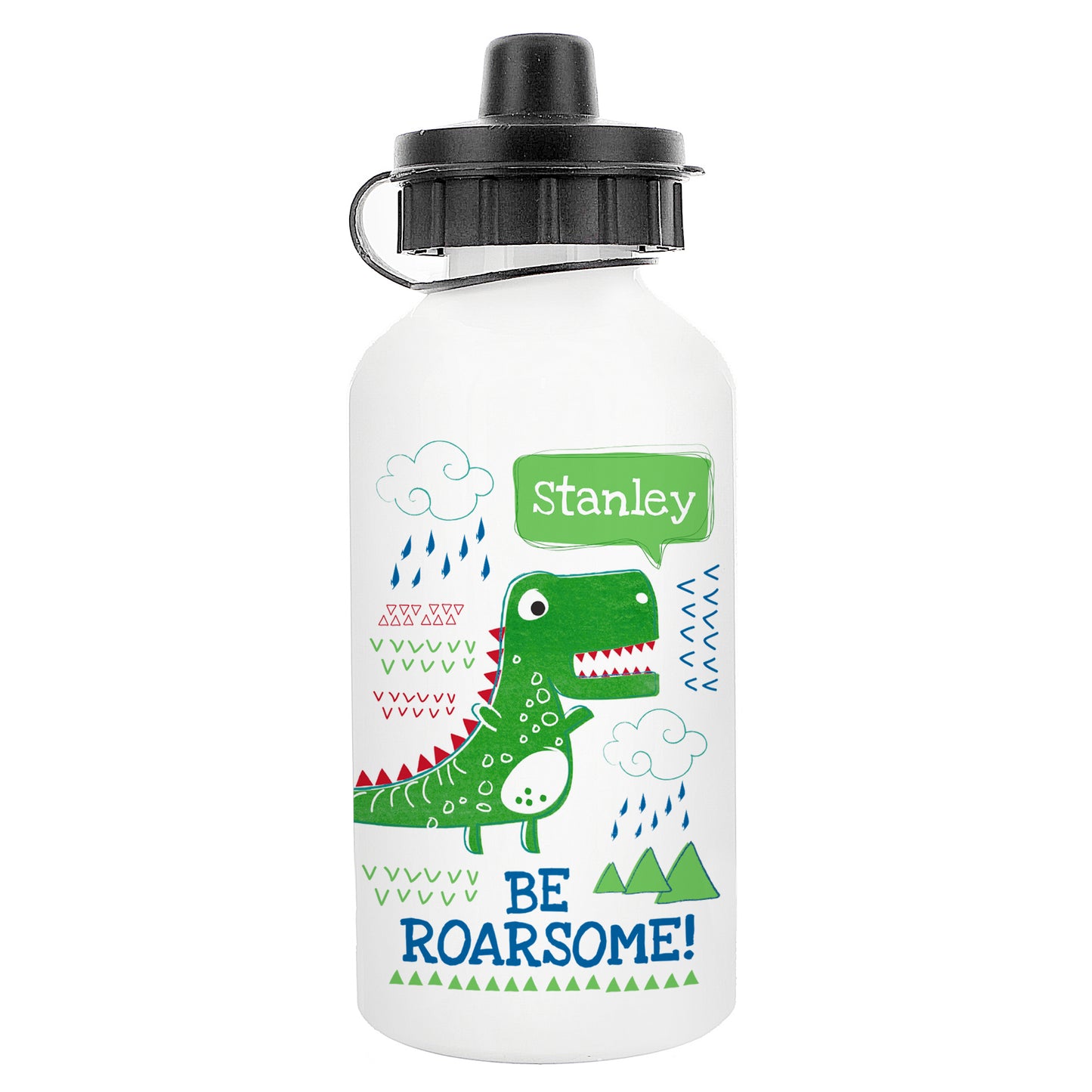Personalised 'Be Roarsome' Dinosaur Drinks Bottle - MK&JD Gifts