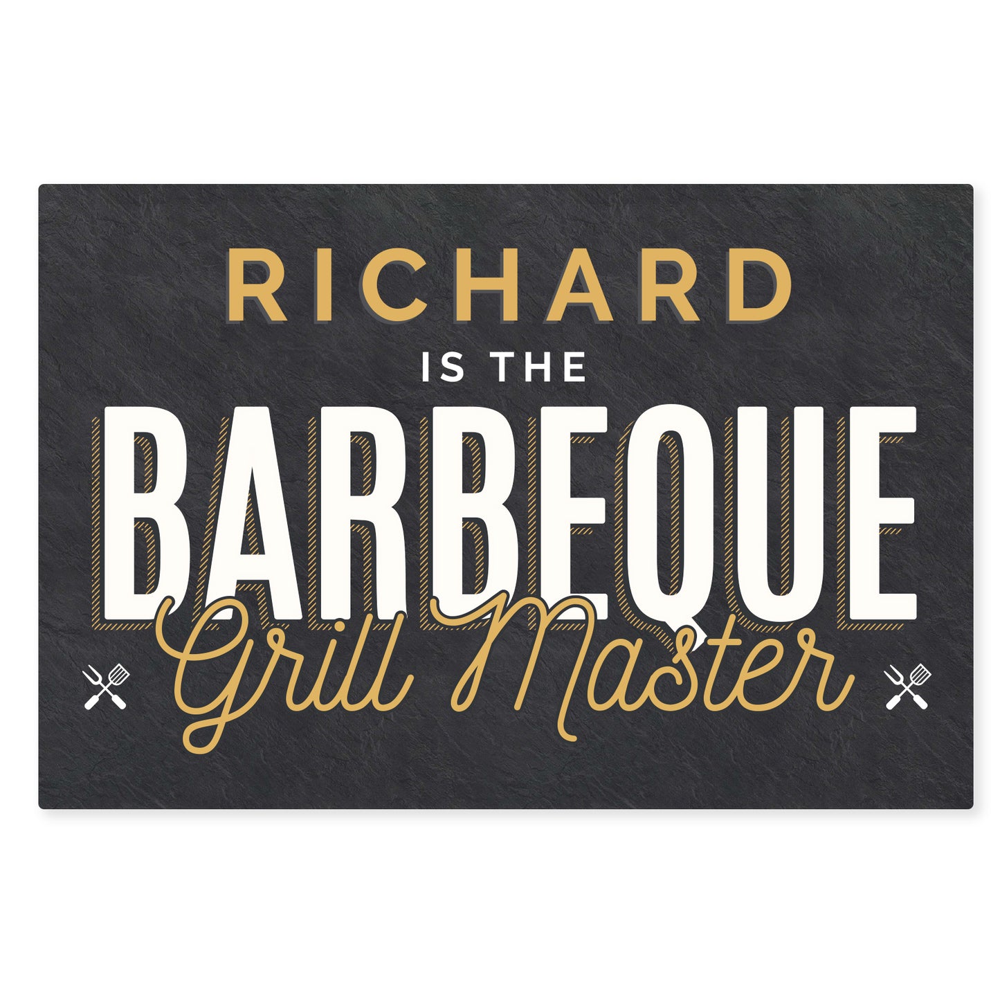 Personalised BBQ Grill Master Metal Sign - MK&JD Gifts