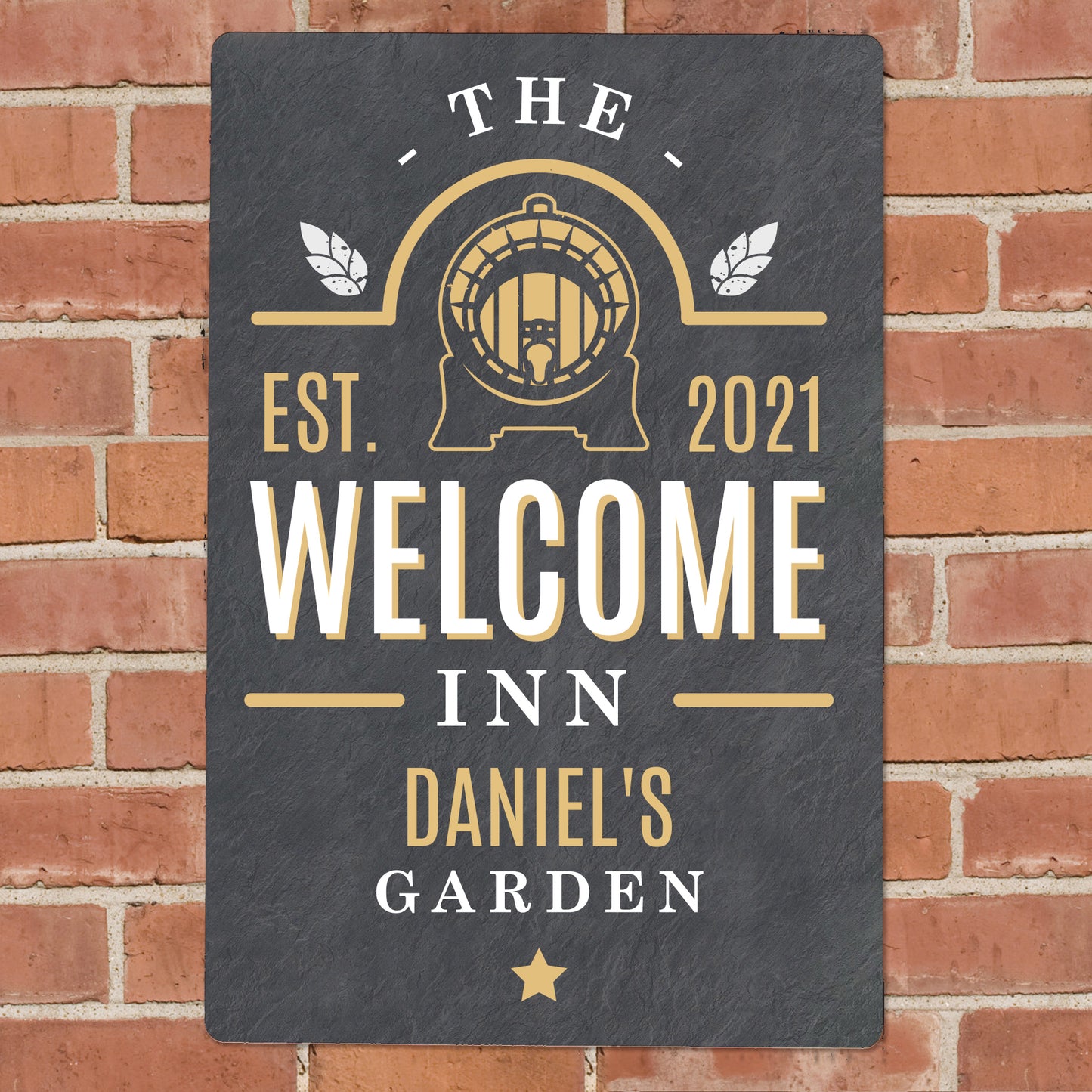 Personalised The Welcome Inn Metal Sign - MK&JD Gifts