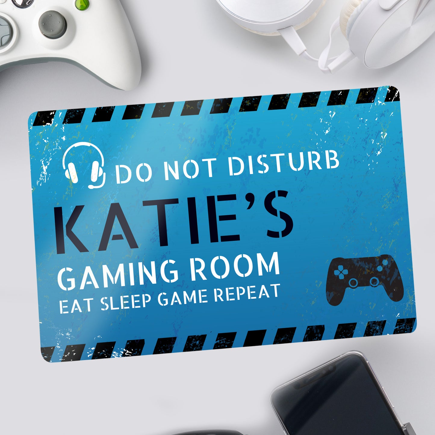 Personalised Gamer Do Not Disturb Metal Sign - MK&JD Gifts