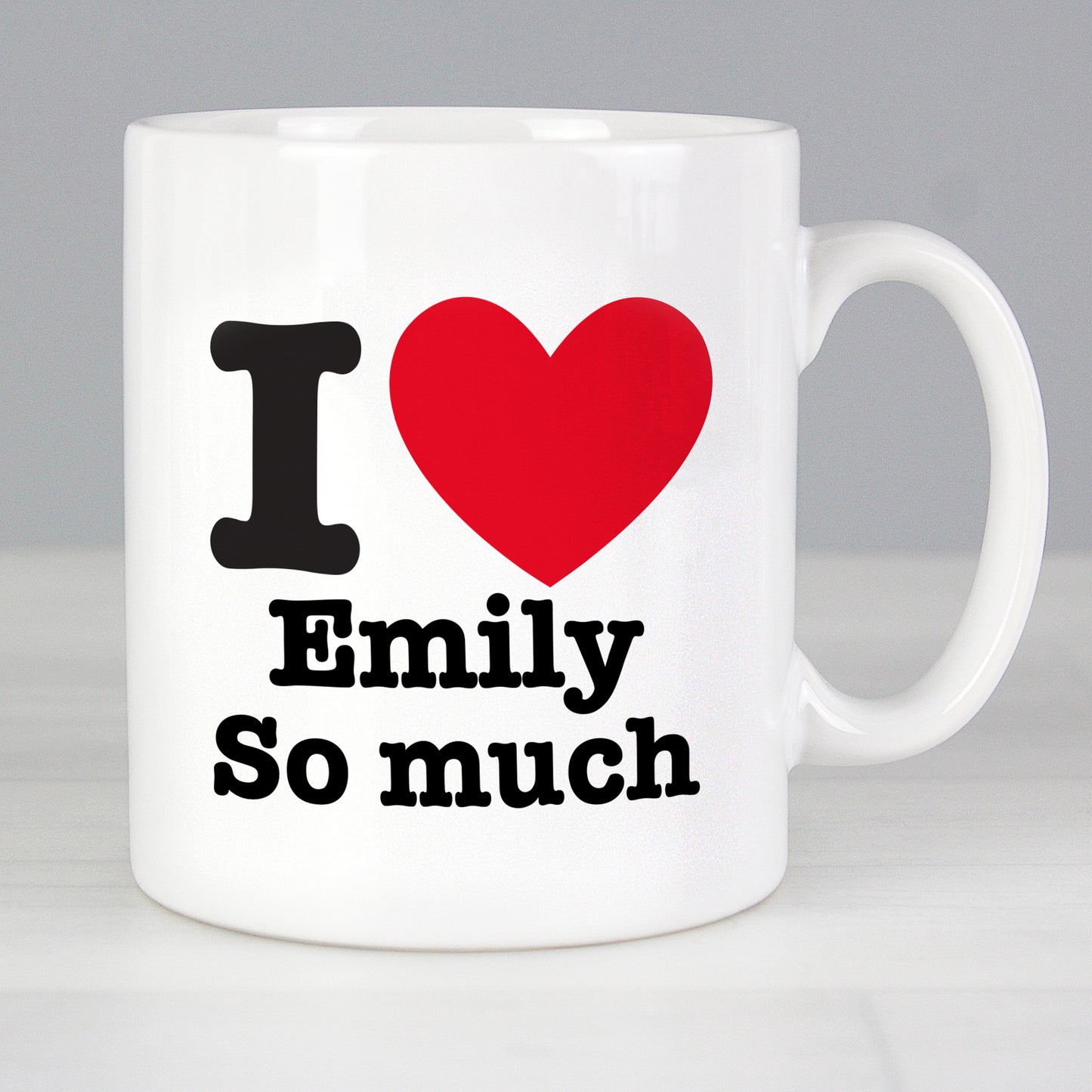 Personalised I HEART Mug - MK&JD Gifts