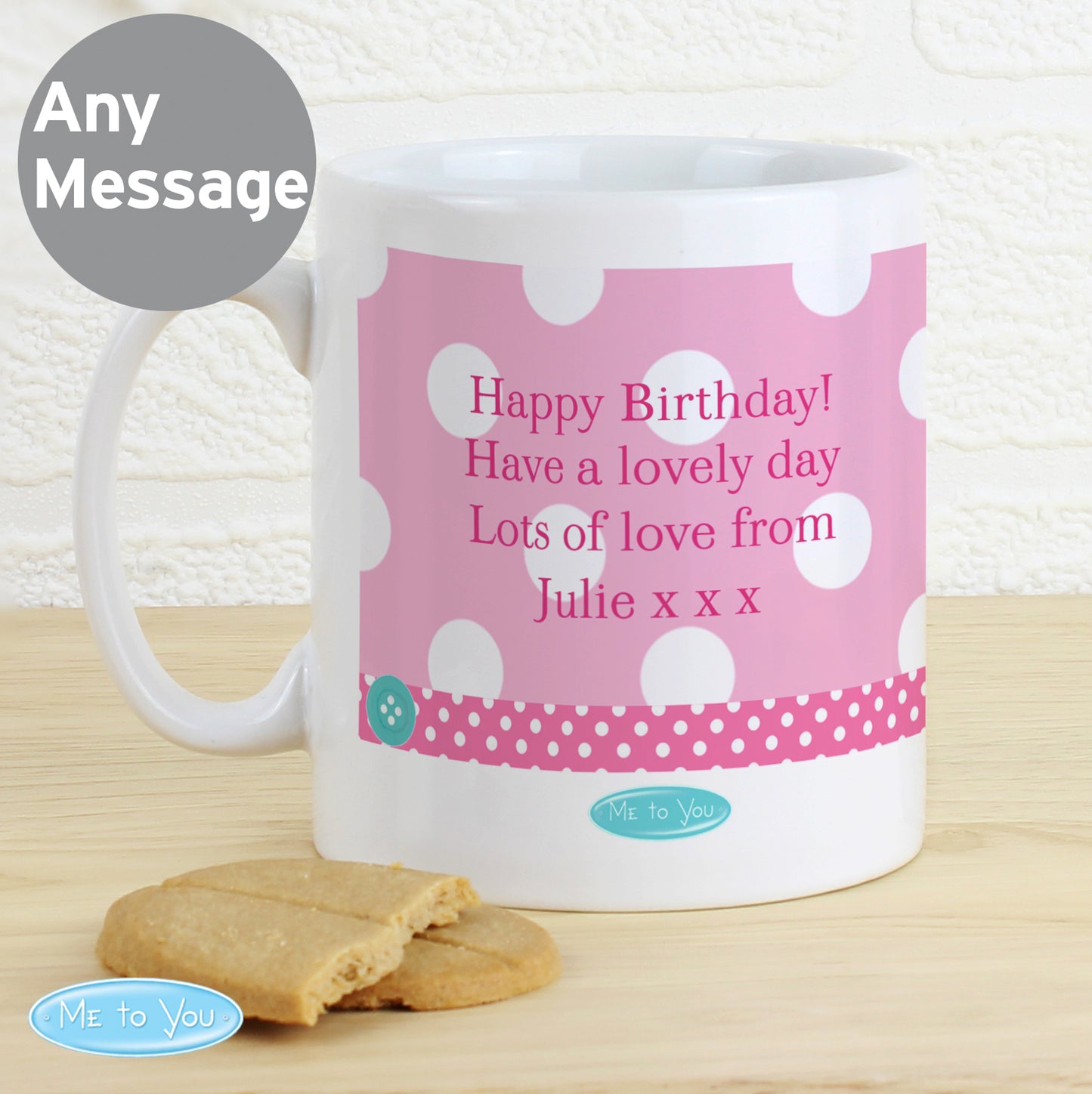 Personalised Me To You Birthday Big Age Female Mug - MK&JD Gifts