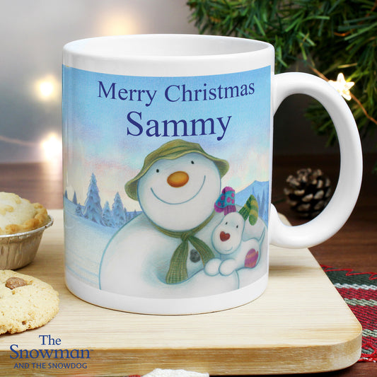 Personalised Traditional The Snowman and the Snowdog Mug - MK&JD Gifts