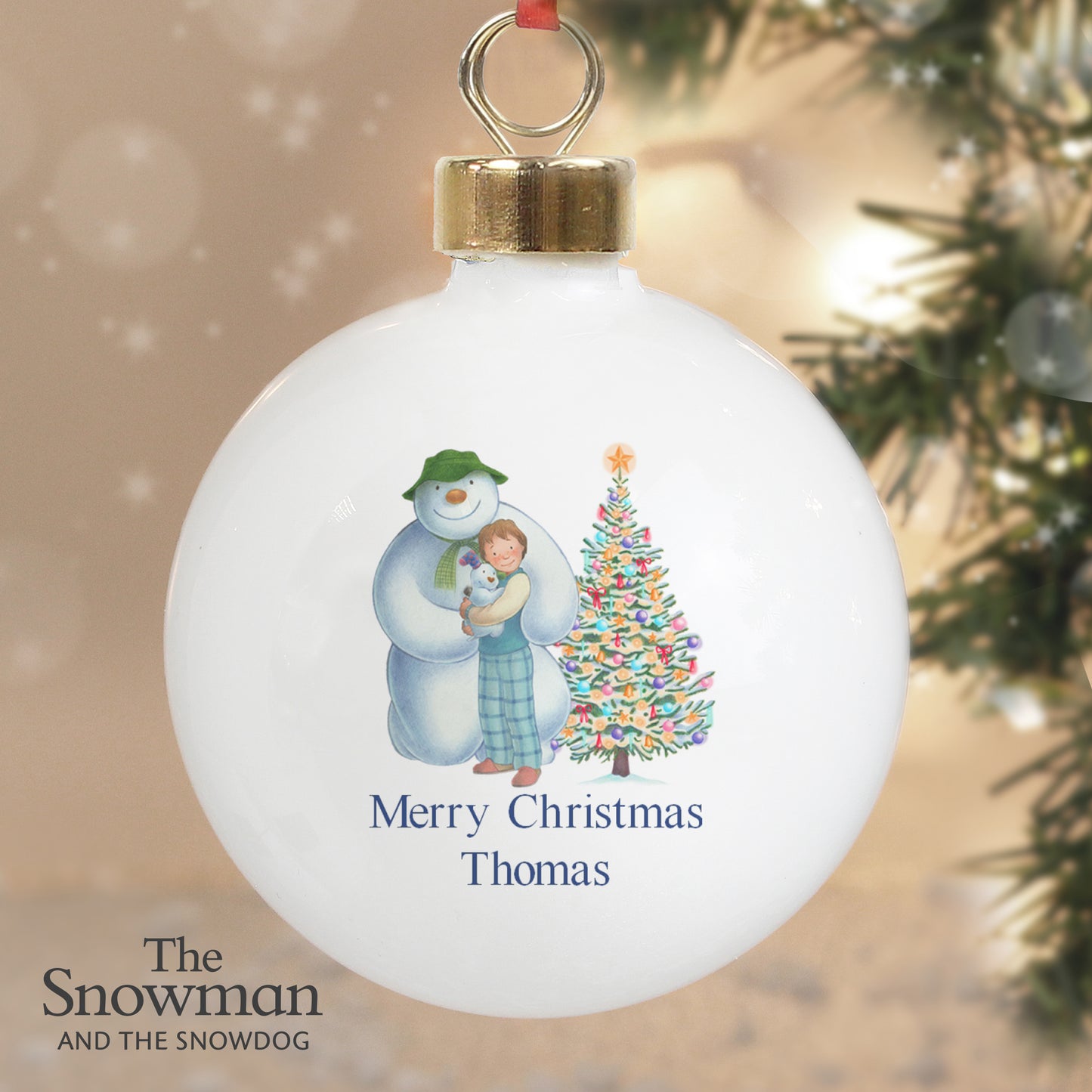 Personalised The Snowman and the Snowdog Friends Bauble - MK&JD Gifts