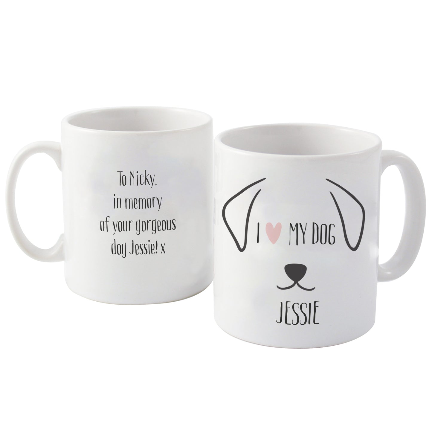 Personalised Dog Features Mug - MK&JD Gifts