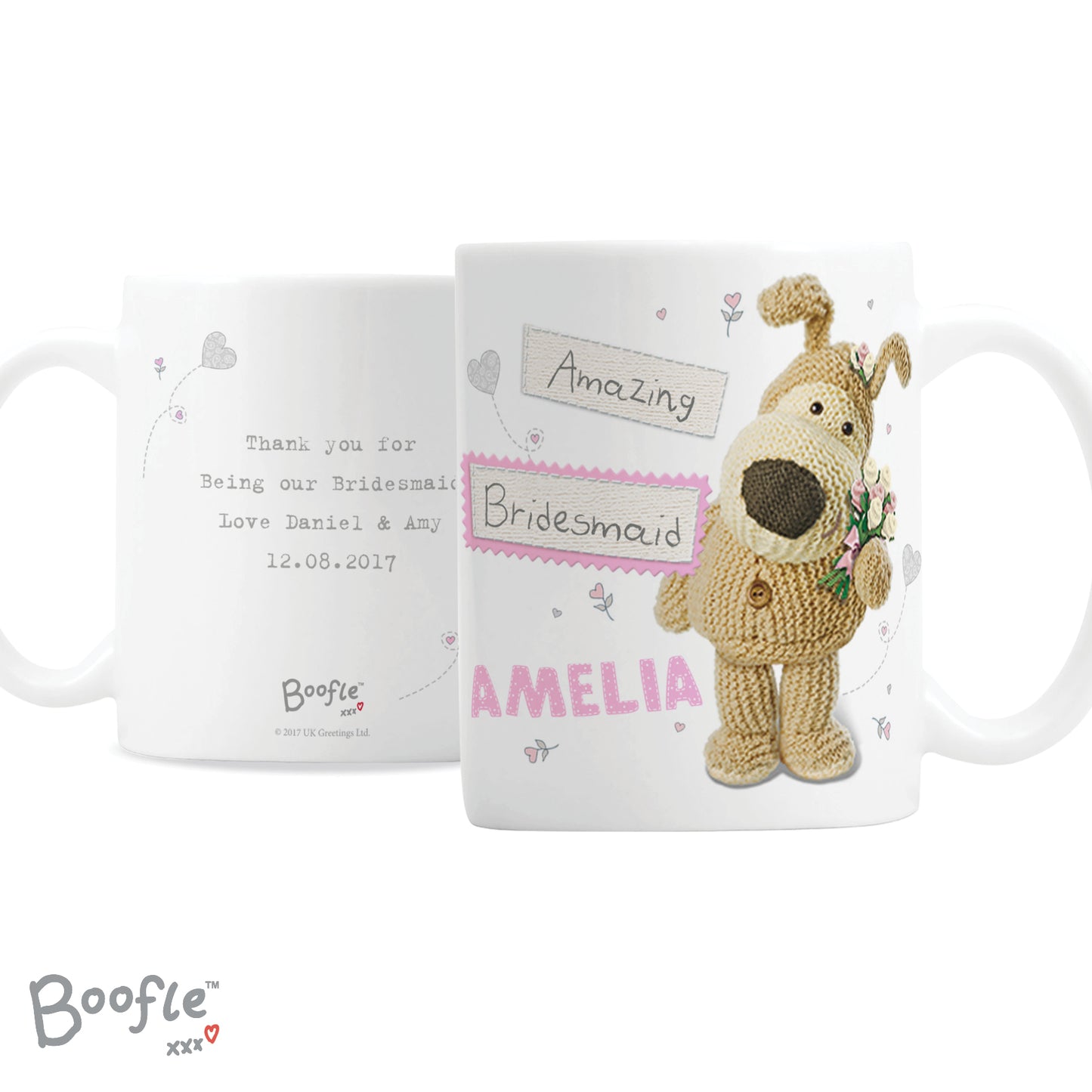 Personalised Boofle Female Wedding Mug - MK&JD Gifts