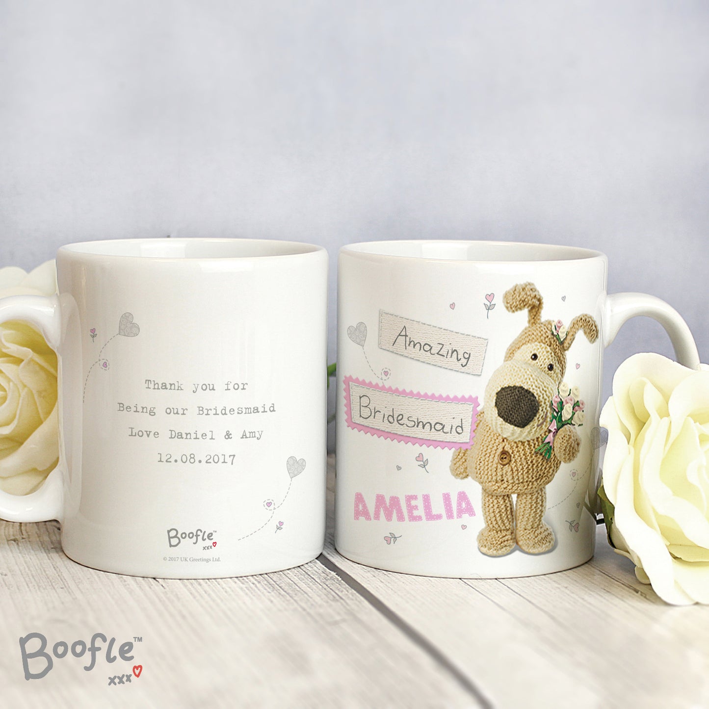 Personalised Boofle Female Wedding Mug - MK&JD Gifts