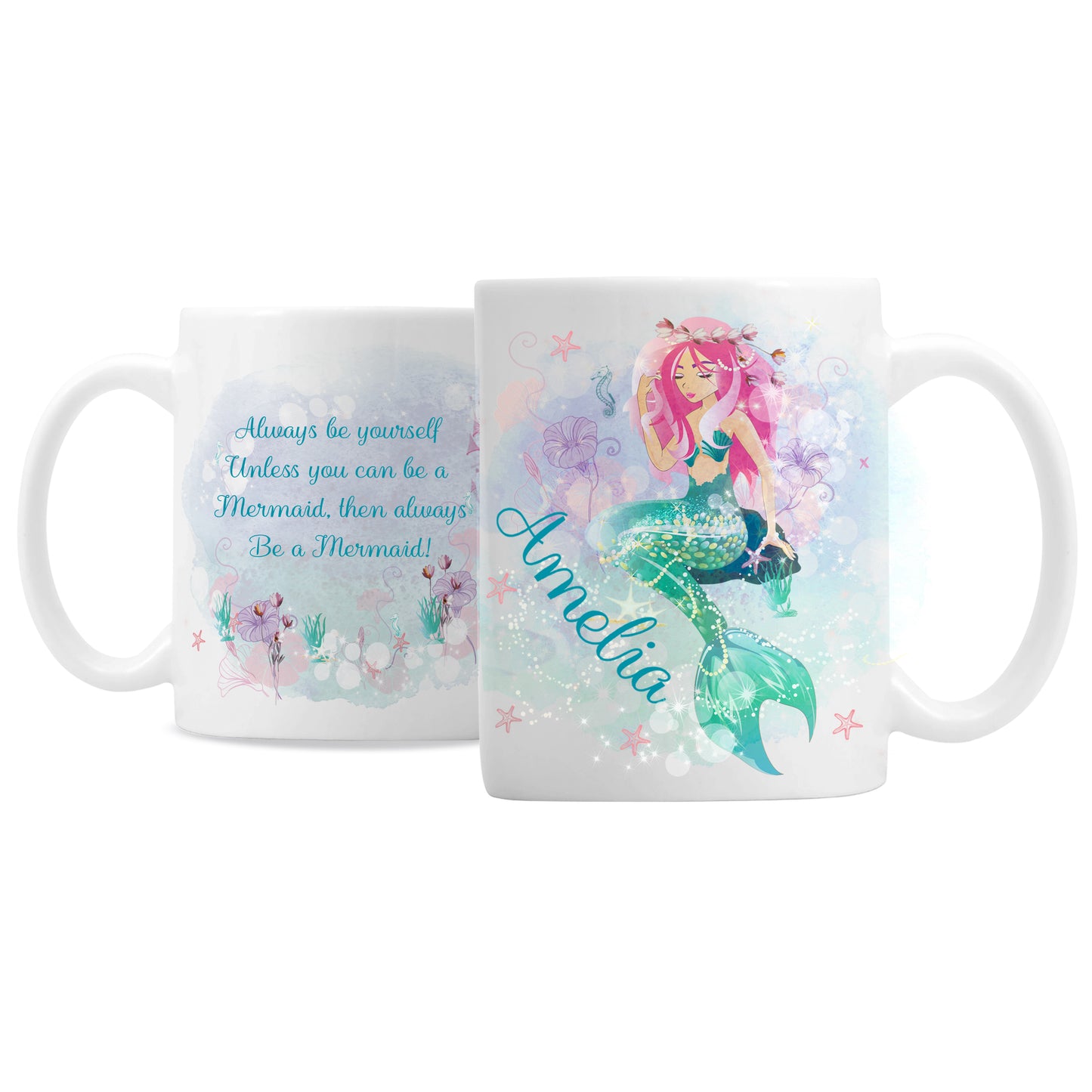 Personalised Mermaid Mug - MK&JD Gifts