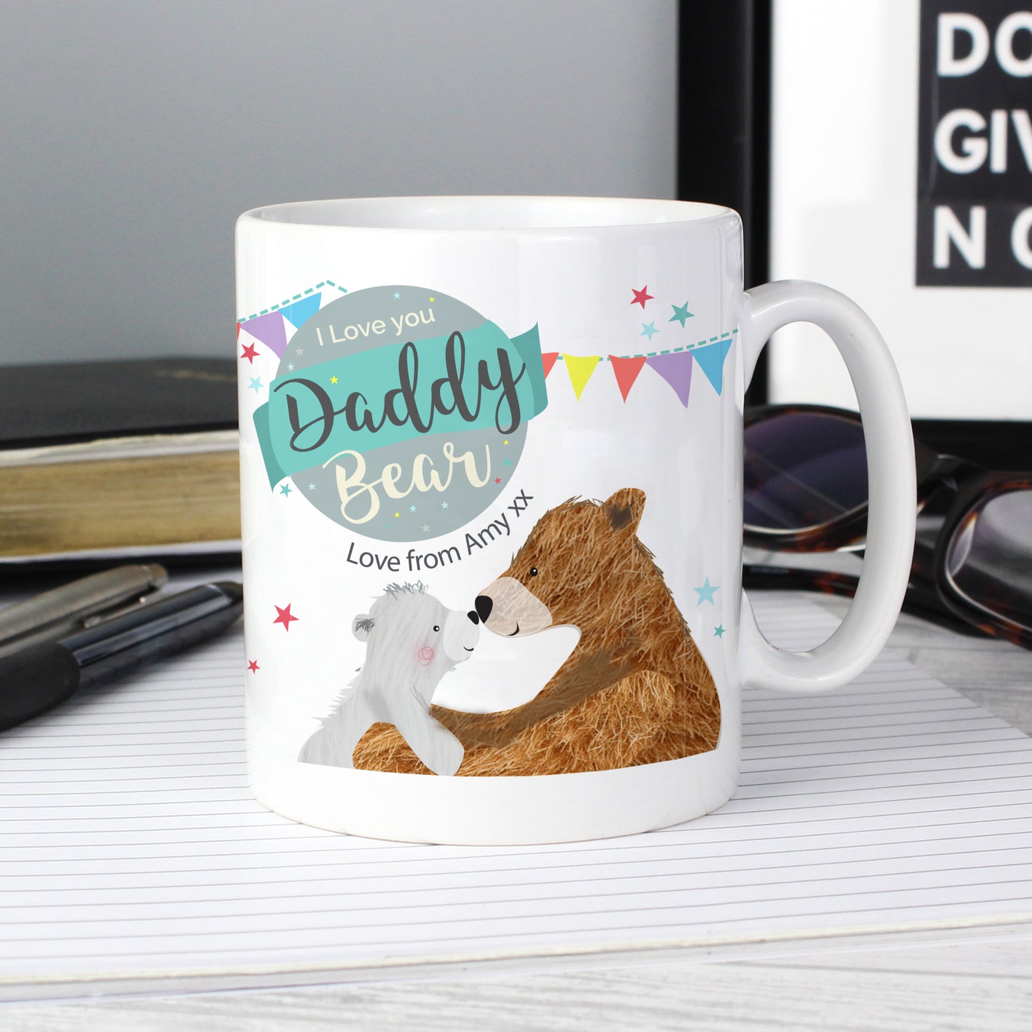 Personalised Daddy Bear Mug - MK&JD Gifts
