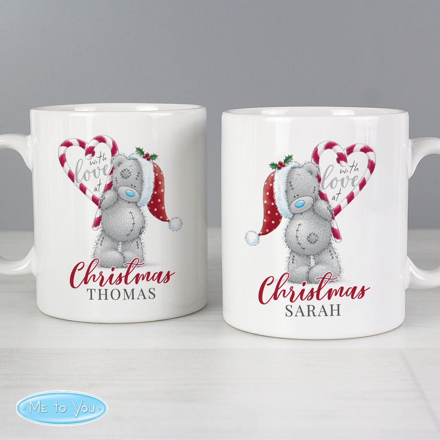 Personalised Me To You 'With Love At Christmas' Couples Mug Set - MK&JD Gifts