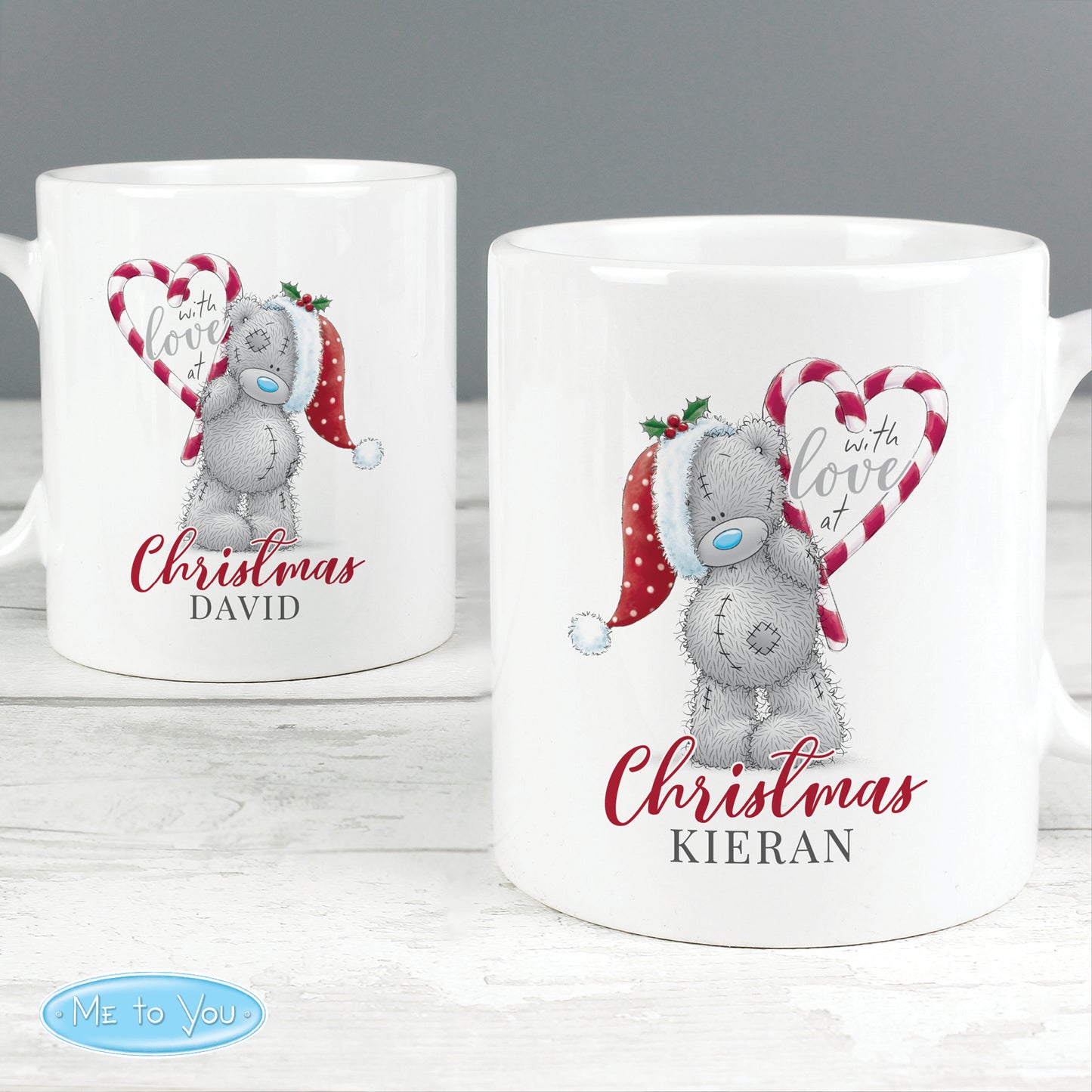 Personalised Me To You 'With Love At Christmas' Couples Mug Set - MK&JD Gifts