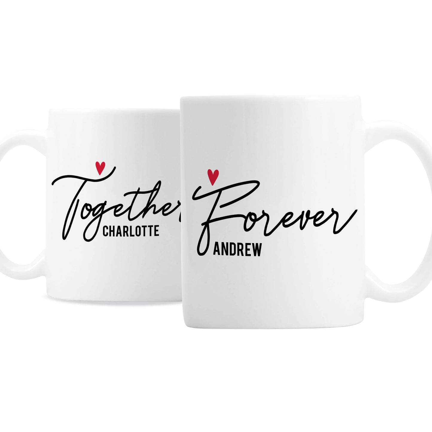 Personalised Together Forever Mug Set - MK&JD Gifts