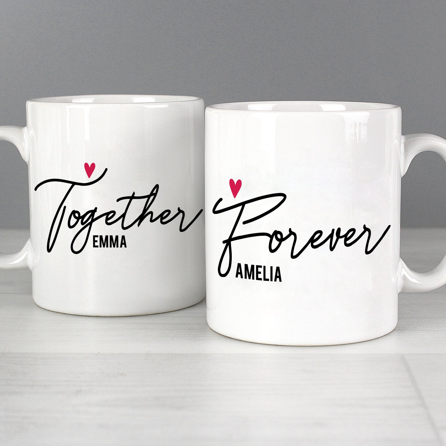 Personalised Together Forever Mug Set - MK&JD Gifts