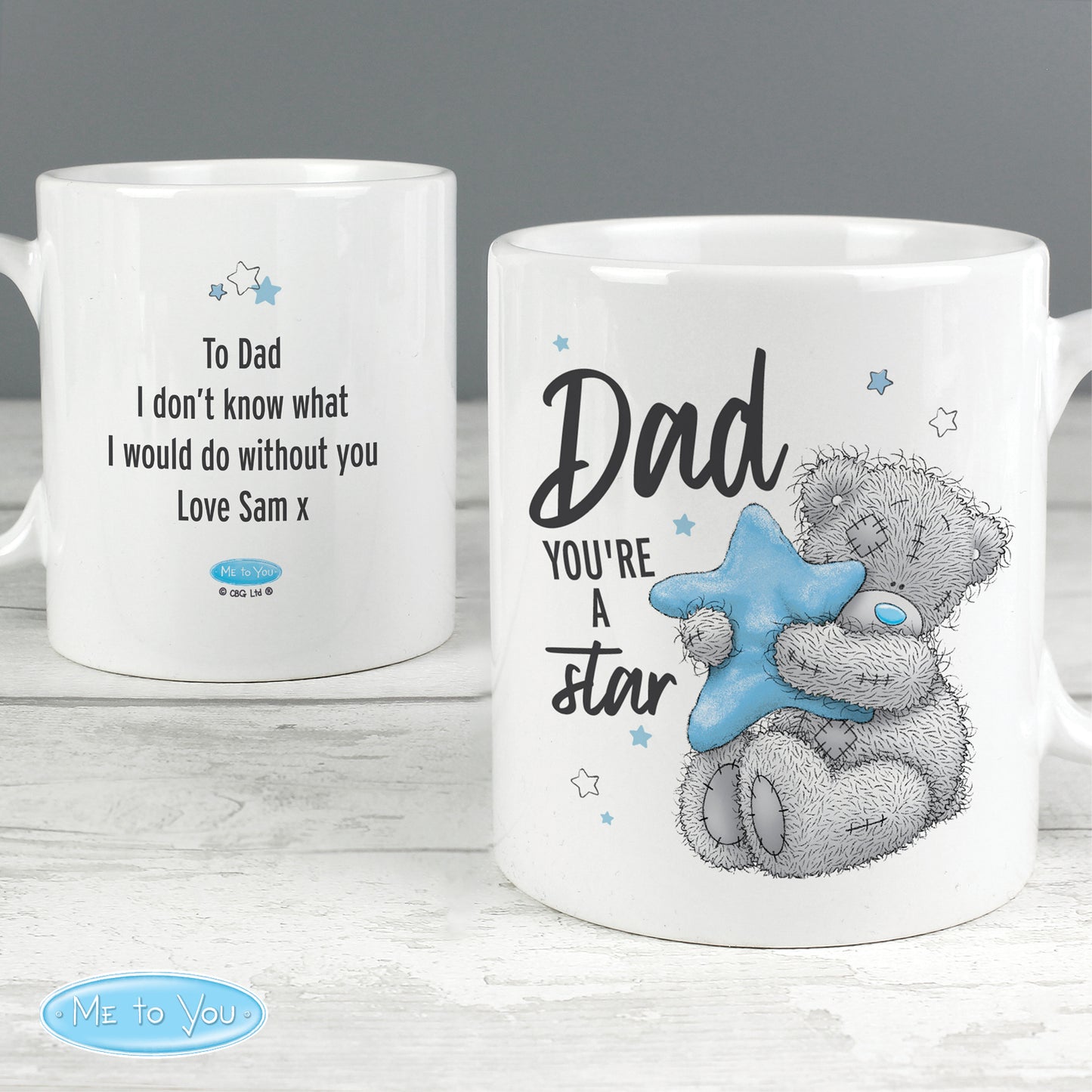 Personalised Me To You Dad You're A Star Mug - MK&JD Gifts