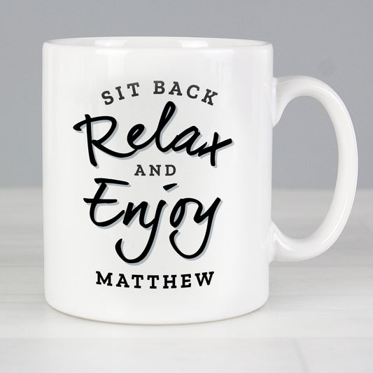 Personalised Sit Back & Relax Mug - MK&JD Gifts