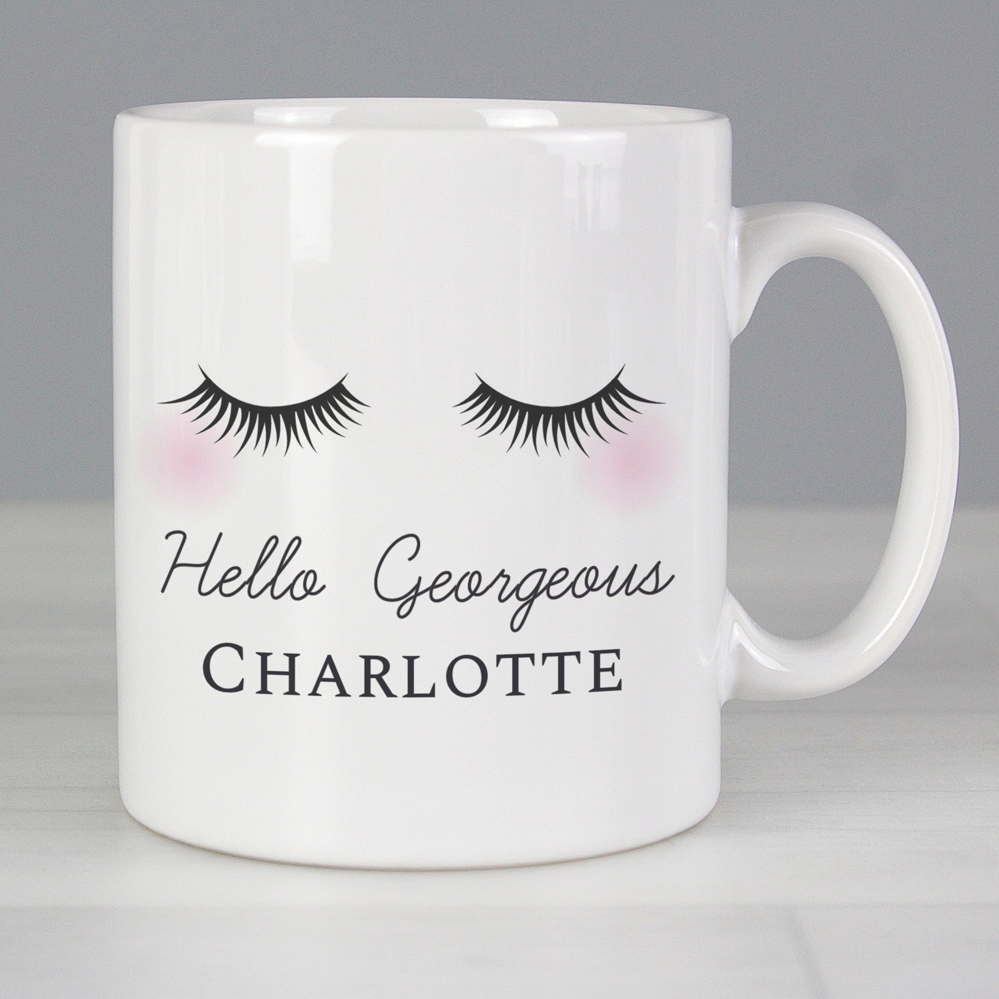 Personalised Eyelashes Mug - MK&JD Gifts