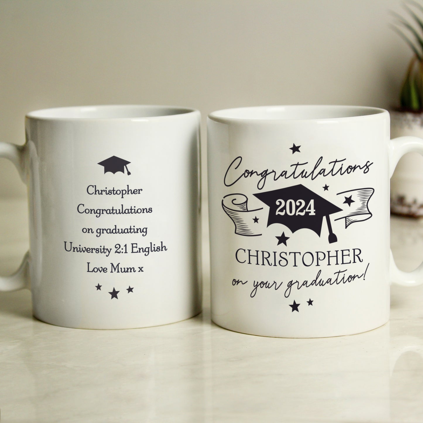Personalised Graduation Mug - MK&JD Gifts