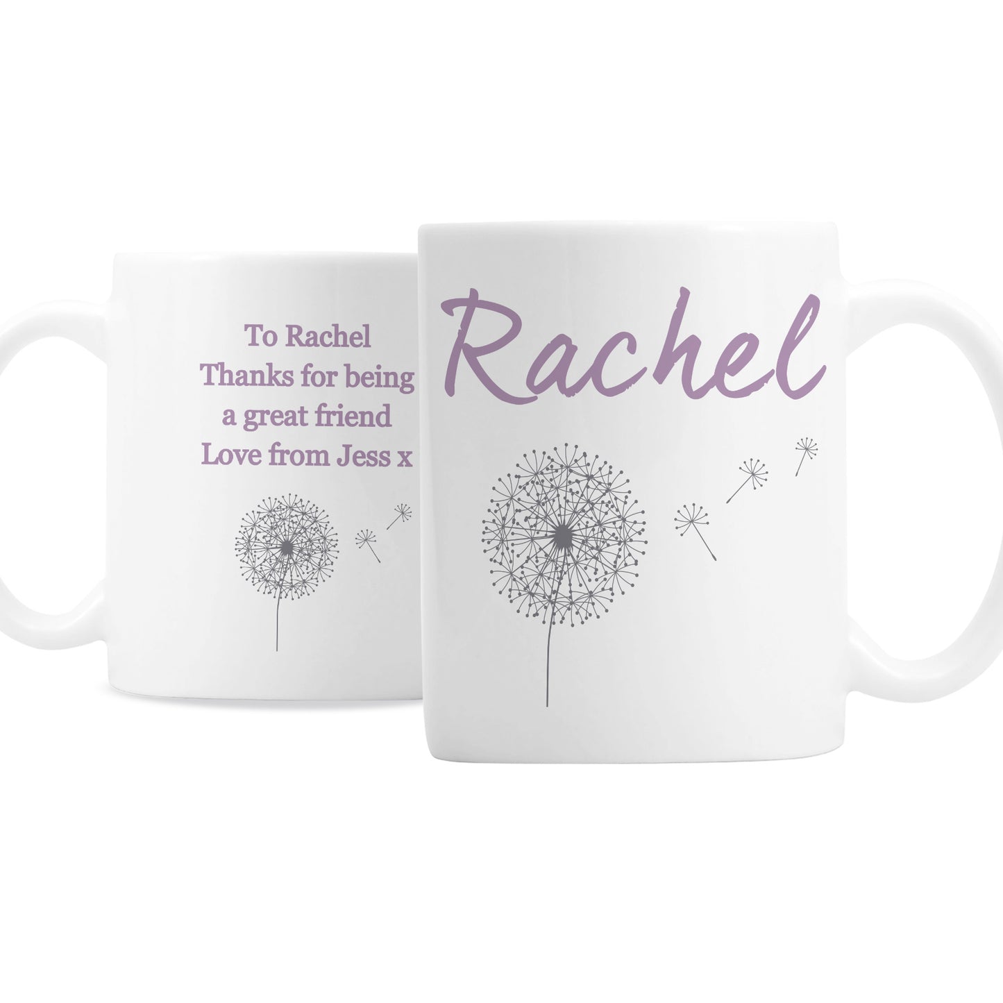 Personalised Dandelion Mug - MK&JD Gifts
