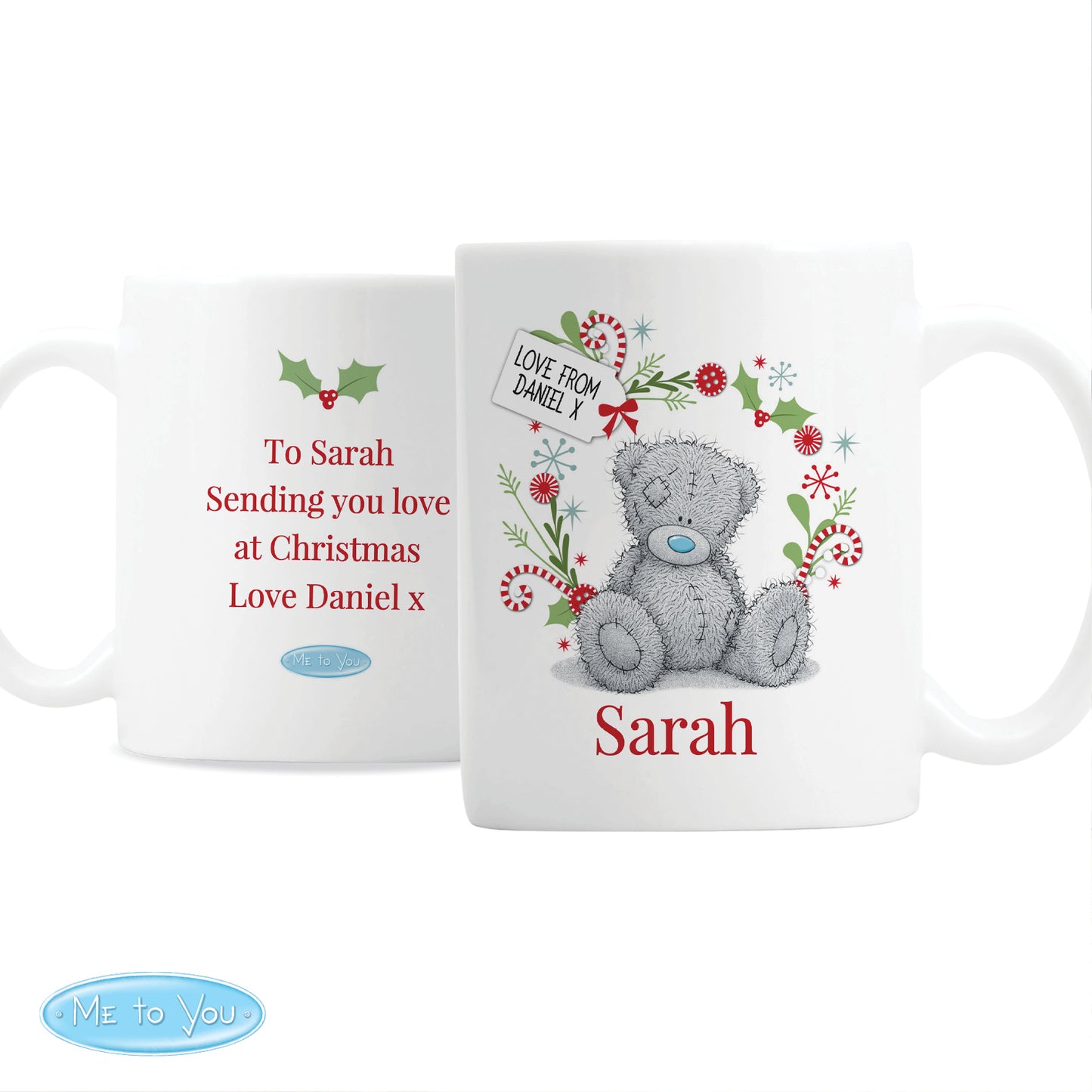 Personalised Me to You 'For Nan, Grandma, Mum' Christmas Mug - MK&JD Gifts