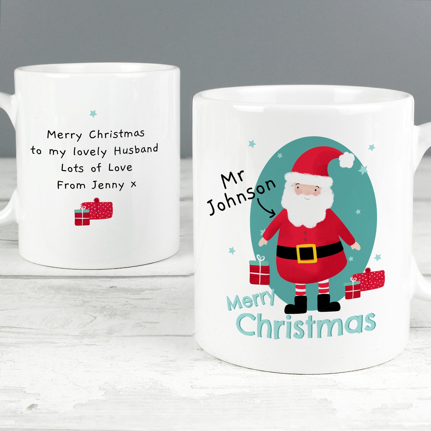 Personalised Mr Claus Christmas Mug - MK&JD Gifts