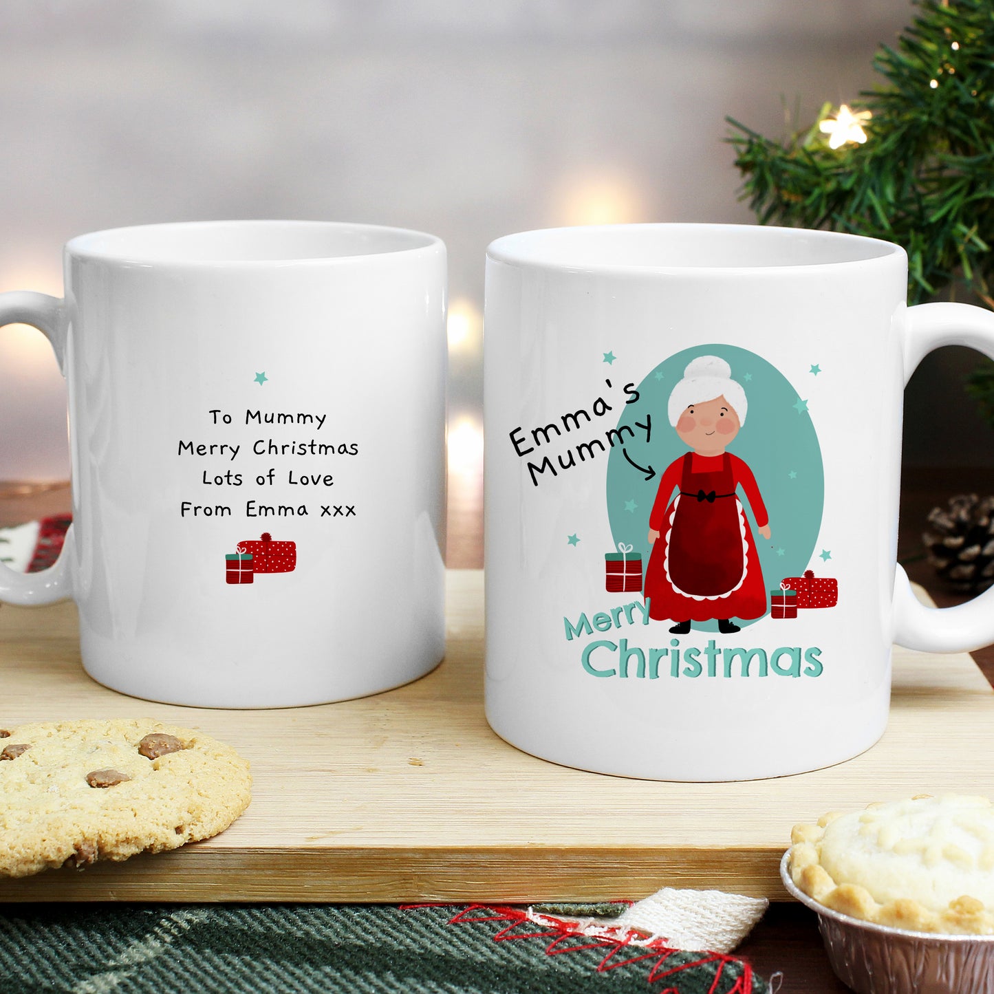 Personalised Mrs Claus Christmas Mug - MK&JD Gifts