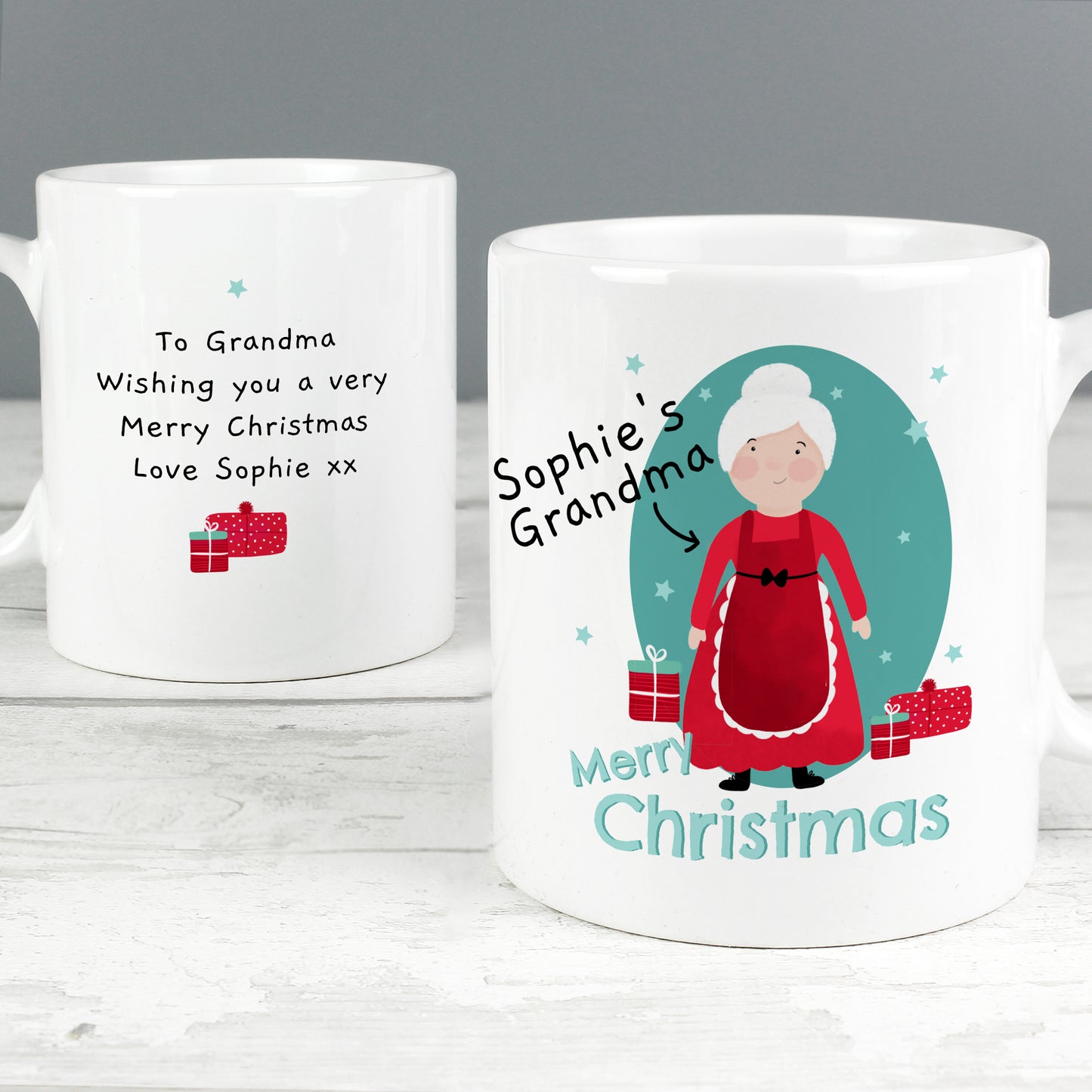 Personalised Mrs Claus Christmas Mug - MK&JD Gifts